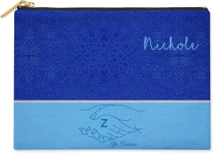 BBGreek Zeta Phi Beta Sorority Paraphernalia - Cosmetic Case, Makeup Pouch, Travel Bag Organizer Collection - Official Vendor