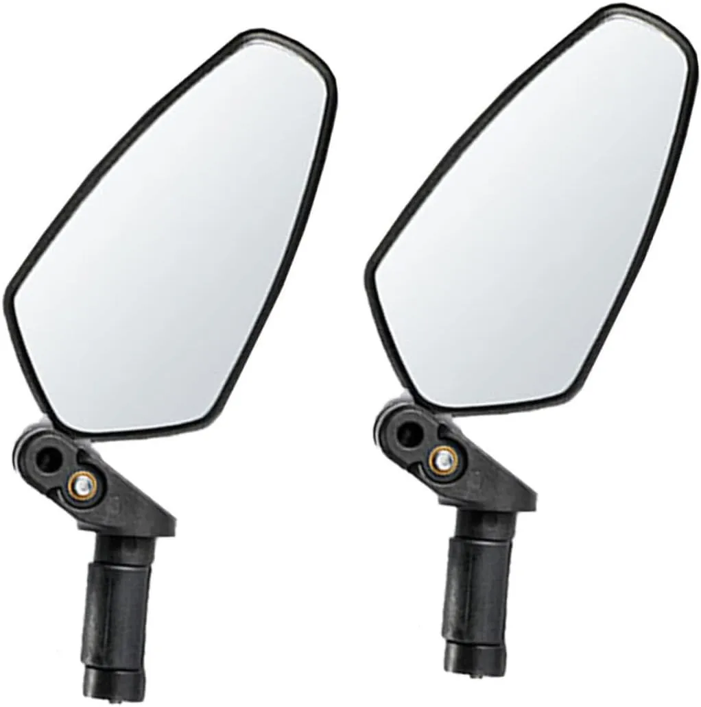 BESPORTBLE 2pcs Folding Rearview Mirrors for Cycling Mirrors for Safe Riding Quick Installation High-brightness Reflective Compatible Handlebar Mounts