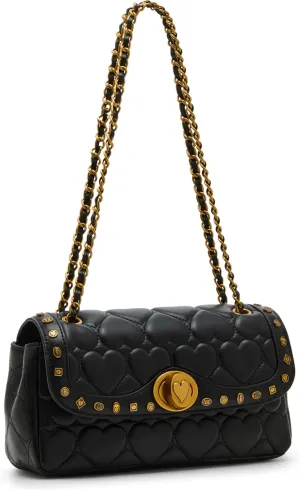 Betsey Johnson Icon Hearts Flap Bag
