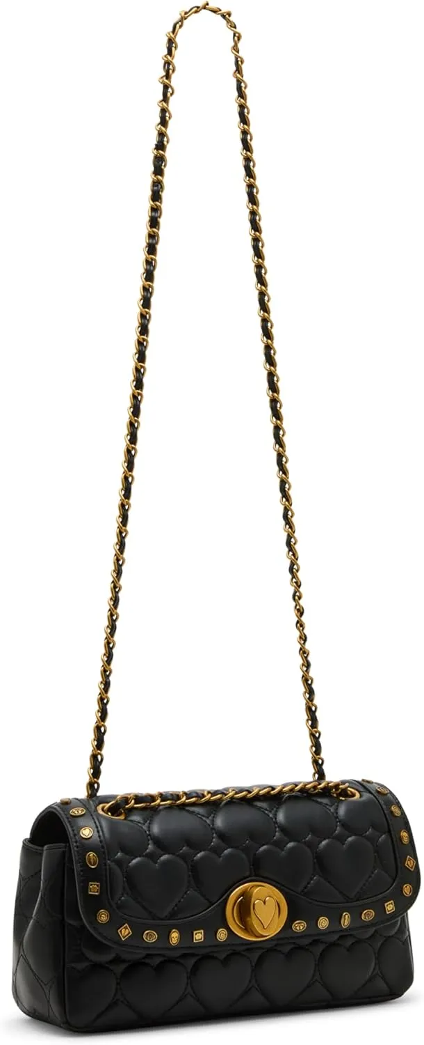 Betsey Johnson Icon Hearts Flap Bag
