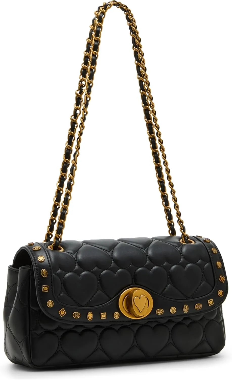 Betsey Johnson Icon Hearts Flap Bag