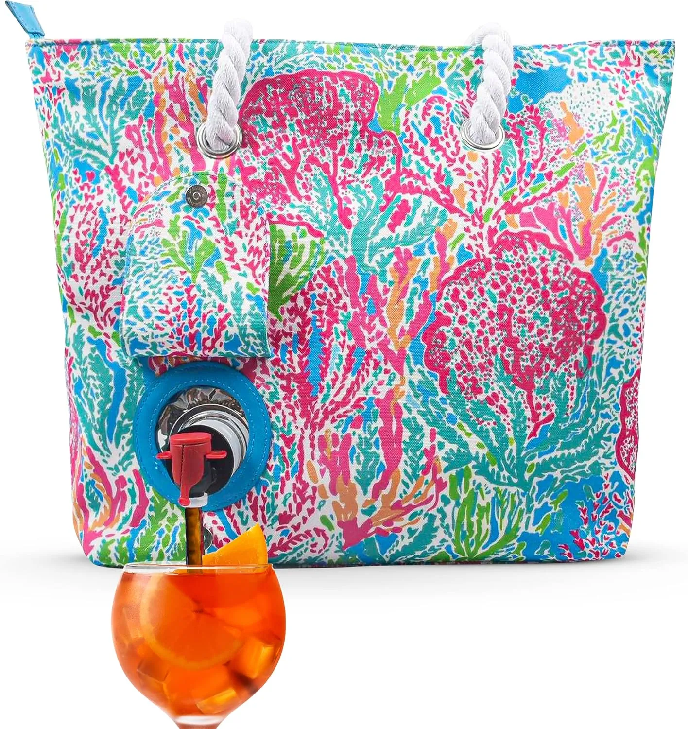 Beverage Tote - Water Resistant Beverage Bag with Spout