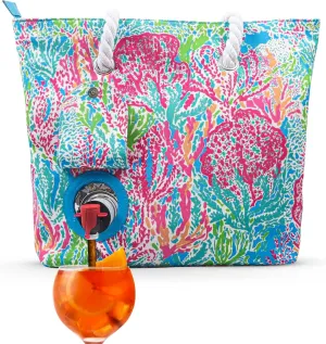 Beverage Tote - Water Resistant Beverage Bag with Spout