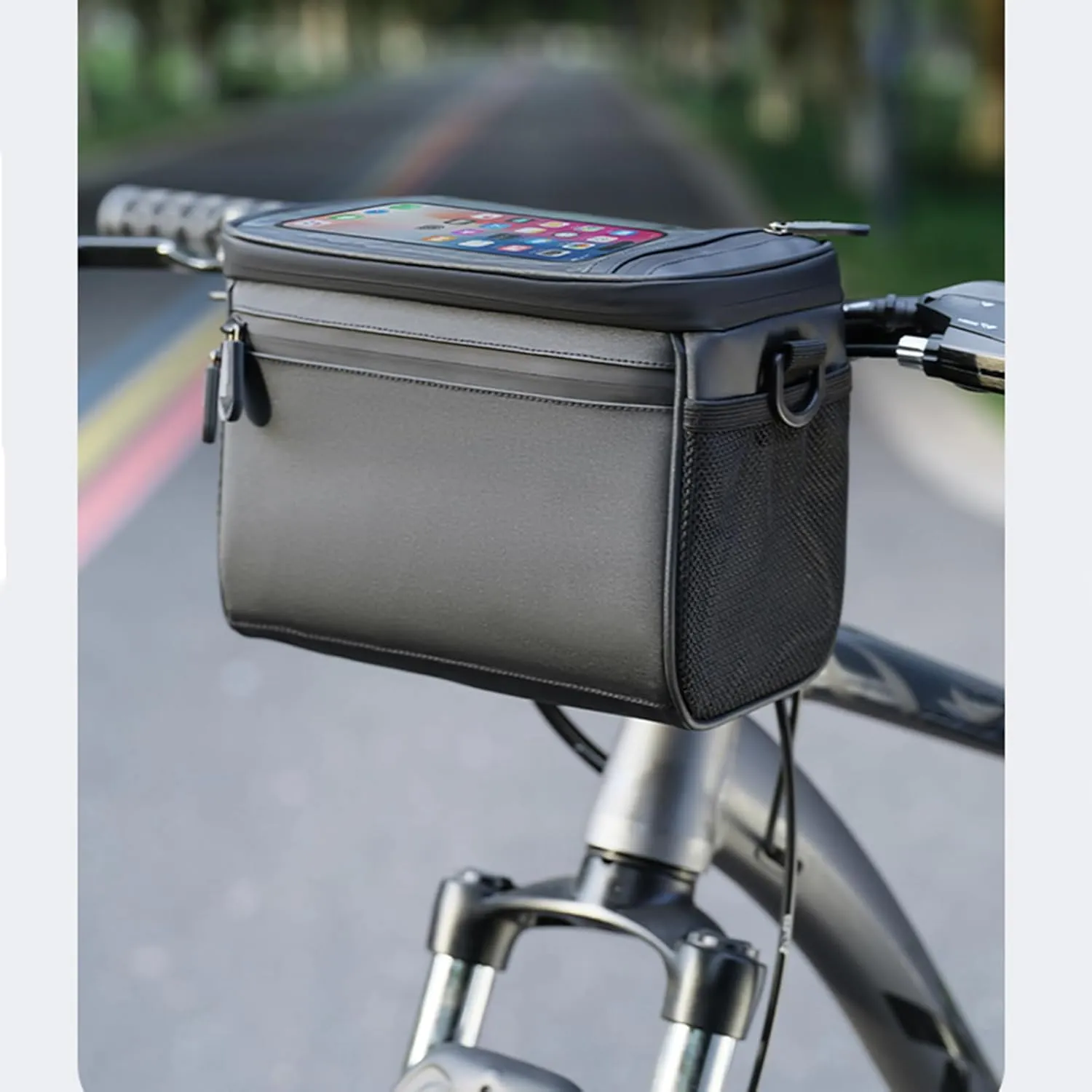 Bicycle Handlebar Bag for Scott Sub/Ransom/Aspect/Strike eRide Waterproof Dustproof Bicycle Phone Bag Wear Resistant Bicycle Bag Cycling Accessories,B