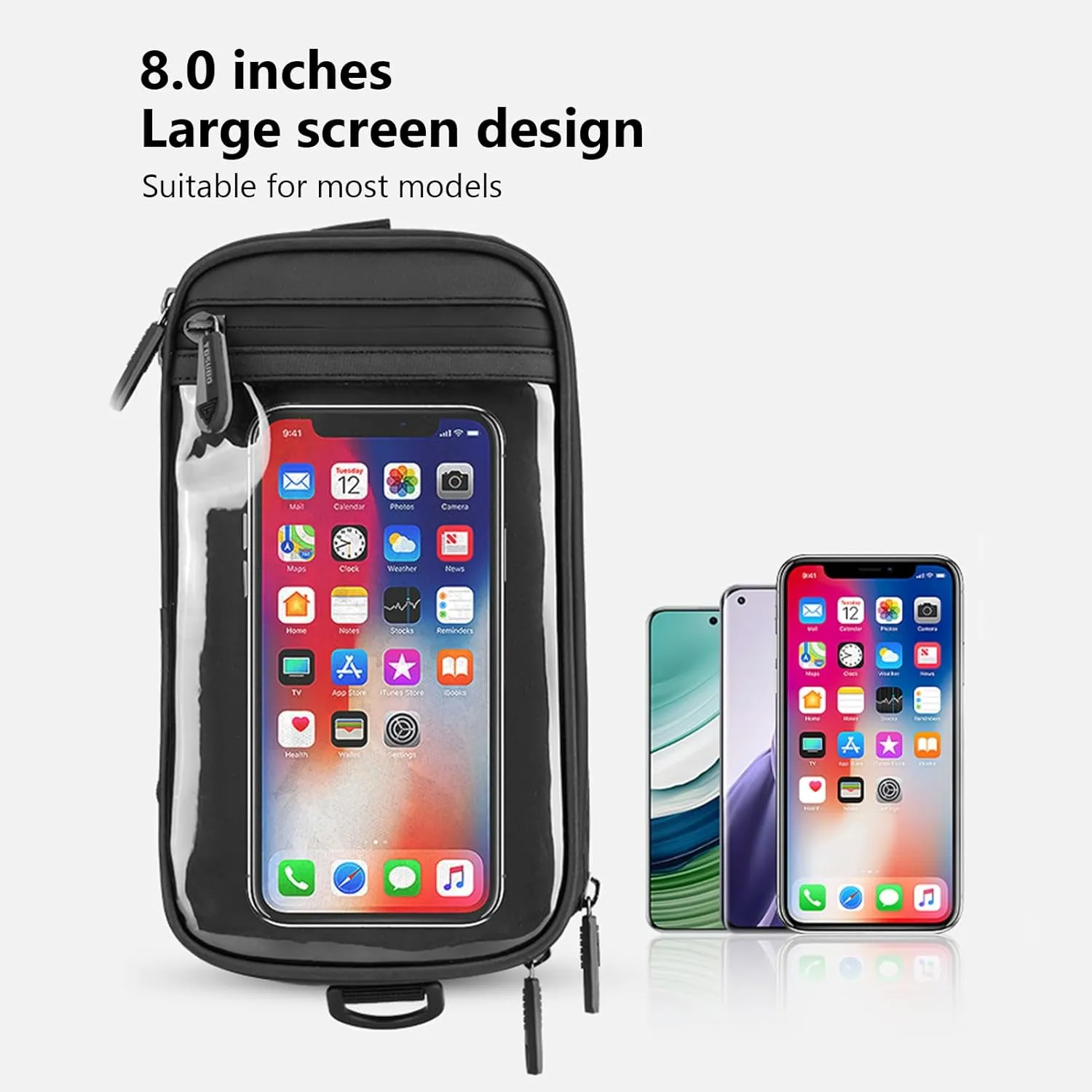 Bicycle Handlebar Bag for Scott Sub/Ransom/Aspect/Strike eRide Waterproof Dustproof Bicycle Phone Bag Wear Resistant Bicycle Bag Cycling Accessories,B