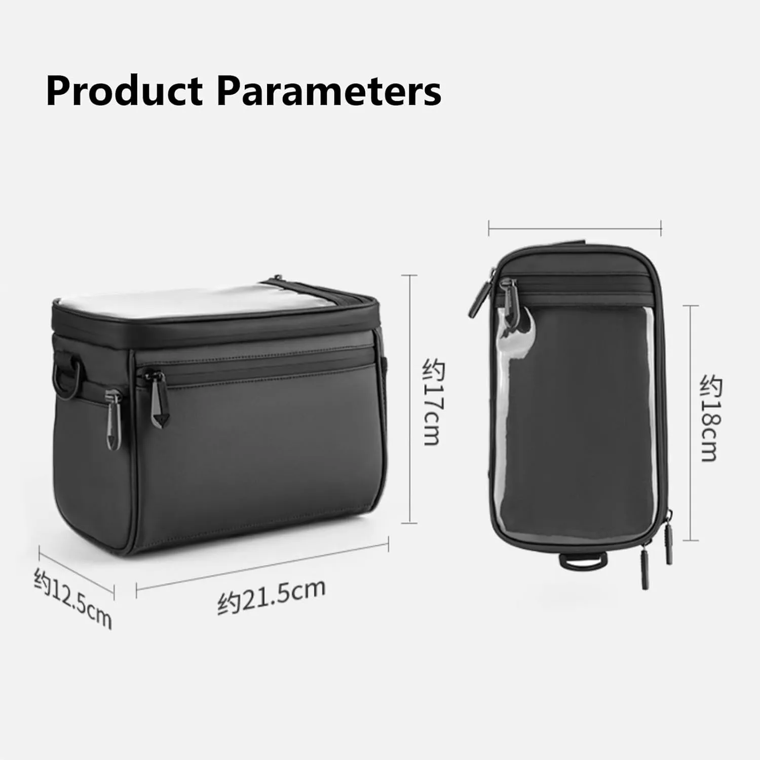 Bicycle Handlebar Bag for Scott Sub/Ransom/Aspect/Strike eRide Waterproof Dustproof Bicycle Phone Bag Wear Resistant Bicycle Bag Cycling Accessories,B