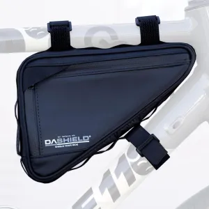 Bike Frame Bag Two Side Pockets Waterproof Reflective Bicycle Triangle Pouch, Storage Bag Strap-On, Mountain Road Bike MTB Cycling Bike Acessories, 2L