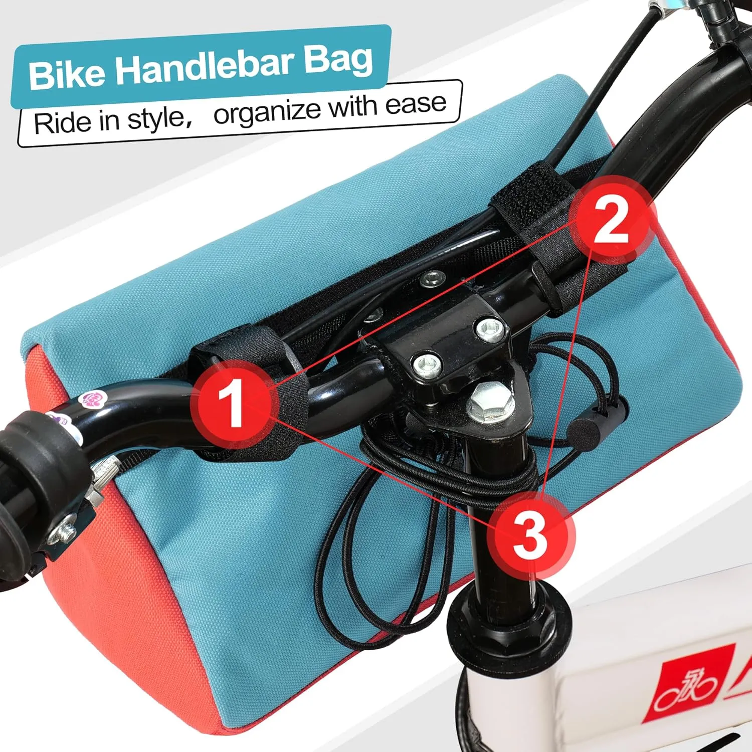 Bike Handlebar Bag - Outdoor Cycling Bag for Front Handlebars, Balance Bikes, Mountain Bikes & Road Bicycles