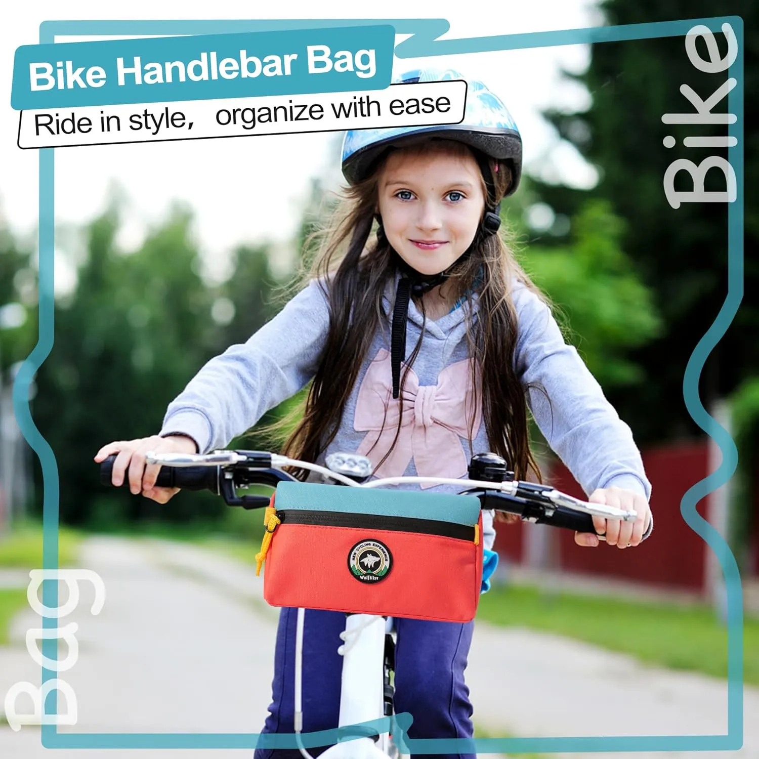 Bike Handlebar Bag - Outdoor Cycling Bag for Front Handlebars, Balance Bikes, Mountain Bikes & Road Bicycles