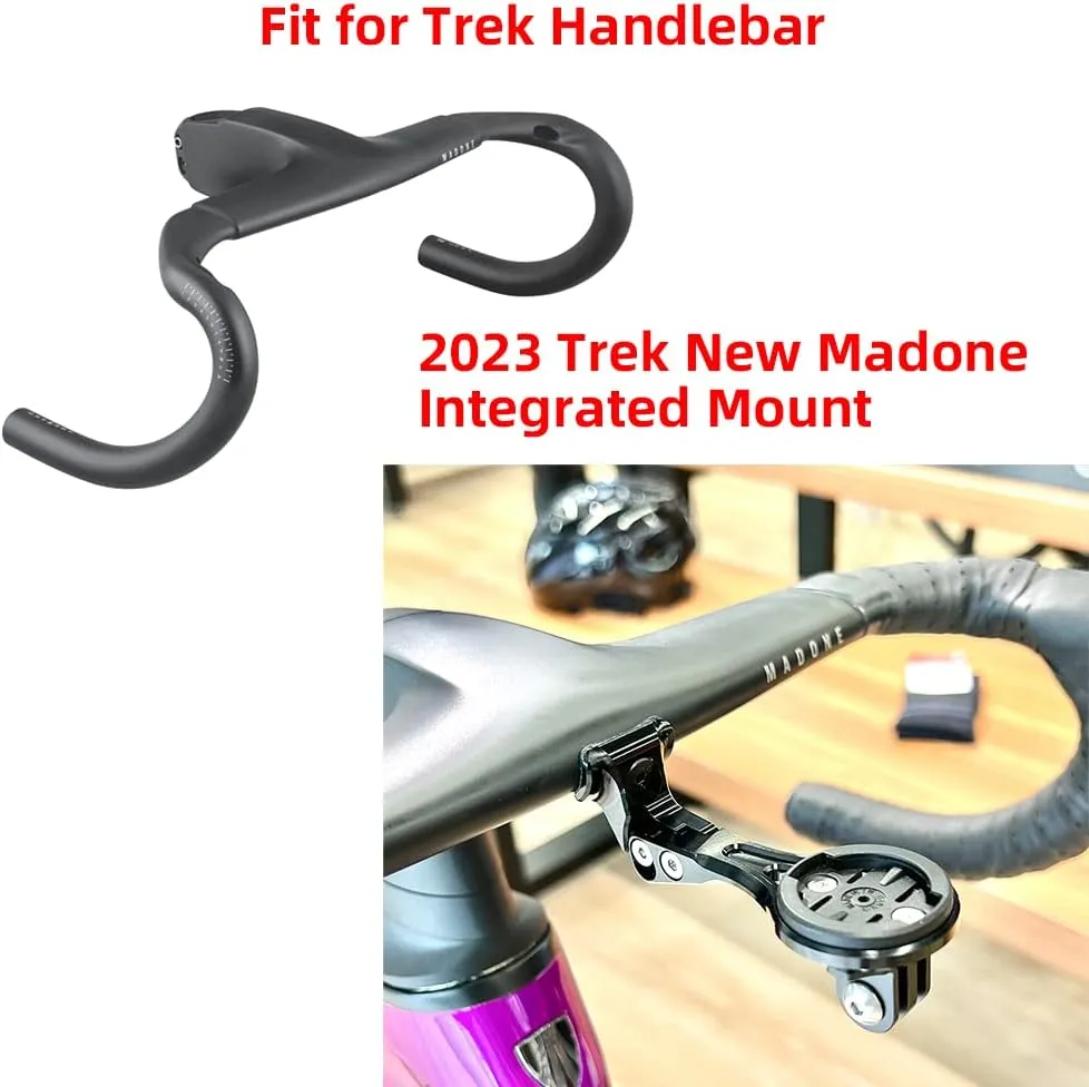 Bike Mount for Garmin Edge Wahoo Elemnt Combo Mount for Trek New Madone Integrated Handlebar Stem