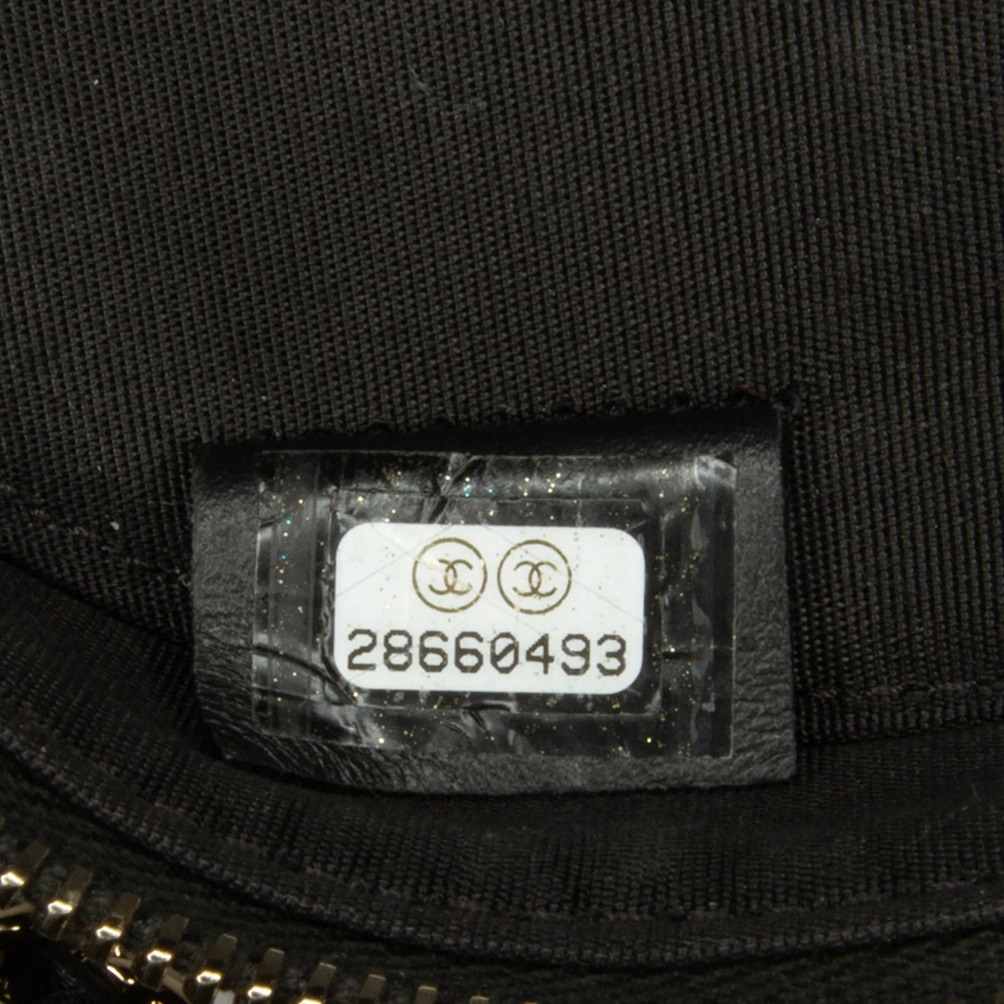 Black Chanel Velvet Pearl Sequin Round Crossbody