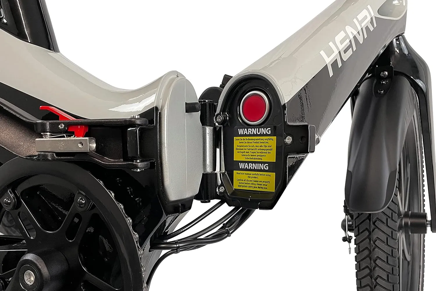 BLAUPUNKT FIENE 20 Inch Folding Electric Bike, Pedal and Throttle Assist, Foldable Step-Through Frame, UL Certified eBike for Adults, Orange/Black