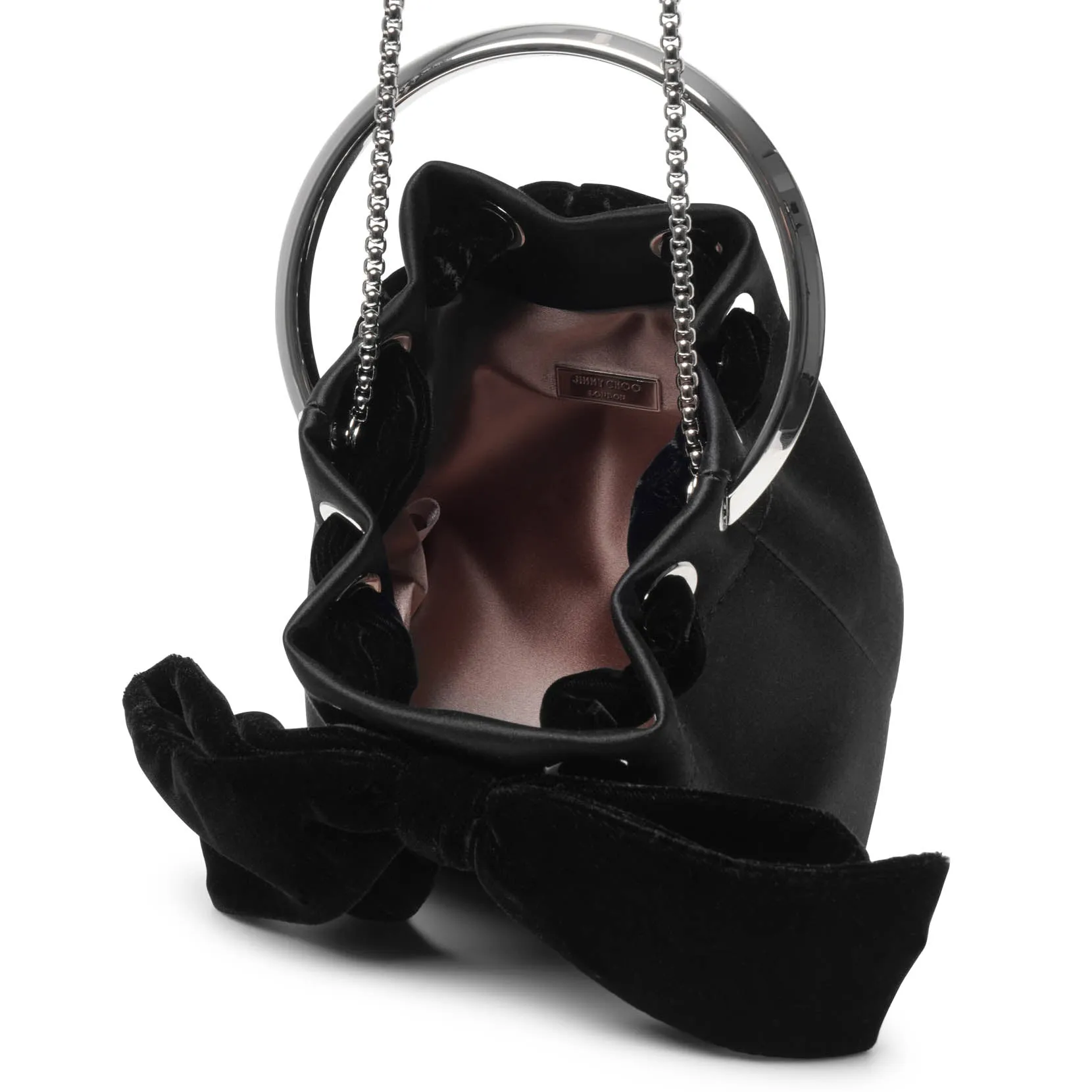 Bon Bon black velvet bag