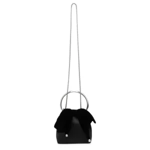 Bon Bon black velvet bag