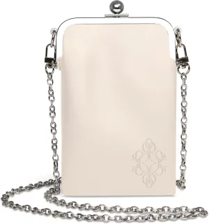 BORSALI Sunglass Case - Soft Double eyeglass & phone purse for women with crossbody chain