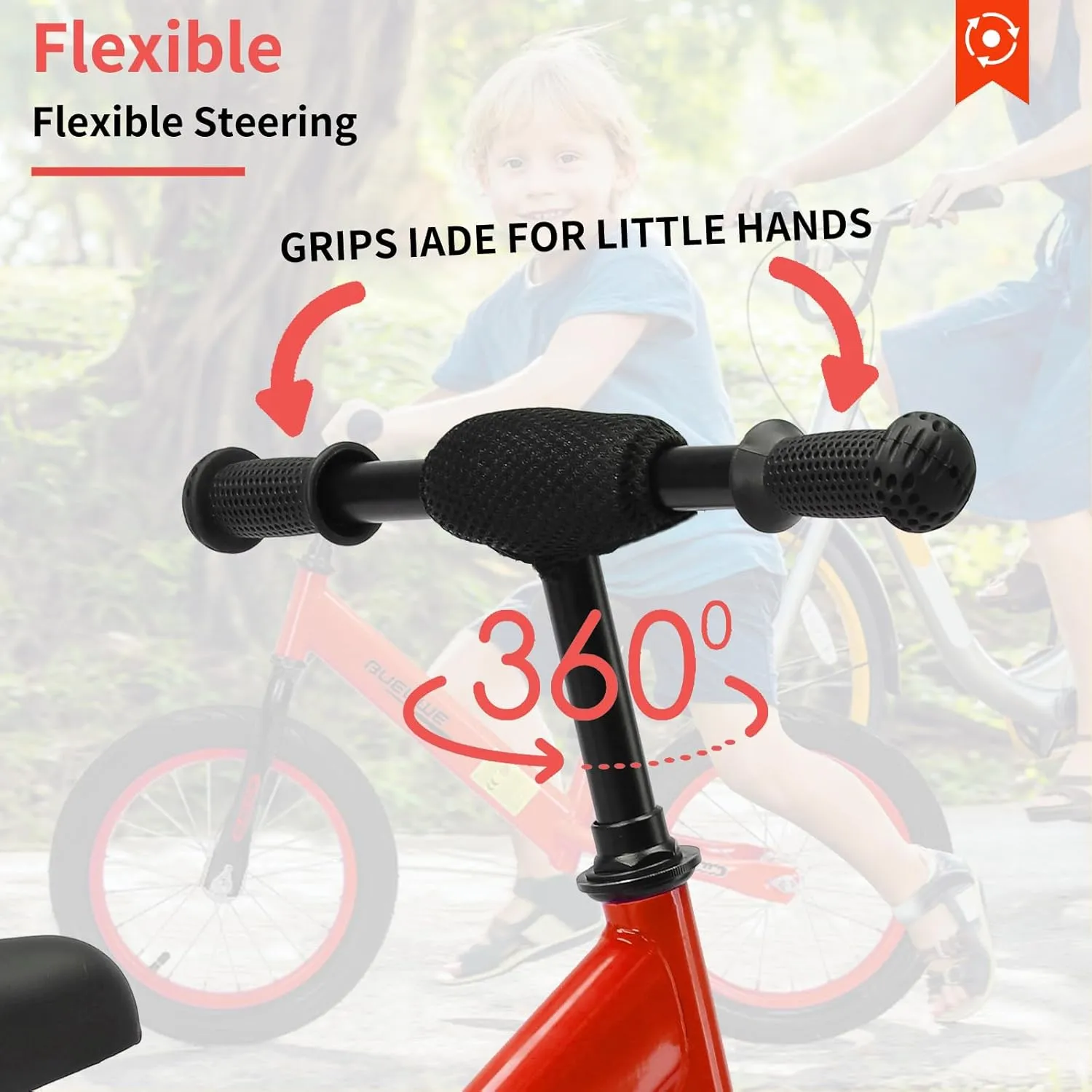 Bueuwe 16 inch Balance Bike for 4 5 6 7 8 Year Old Boys Girls, No Pedal Kids Bikes, Toddler Training Bicycle with Adjustable Seat, Best Gift