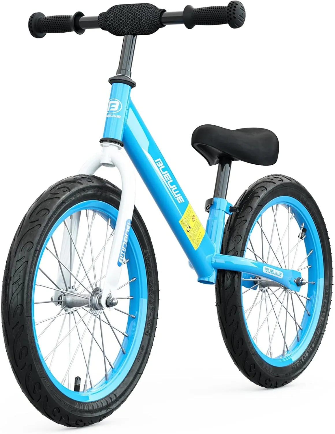 Bueuwe 16 inch Balance Bike for 4 5 6 7 8 Year Old Boys Girls, No Pedal Kids Bikes, Toddler Training Bicycle with Adjustable Seat, Best Gift