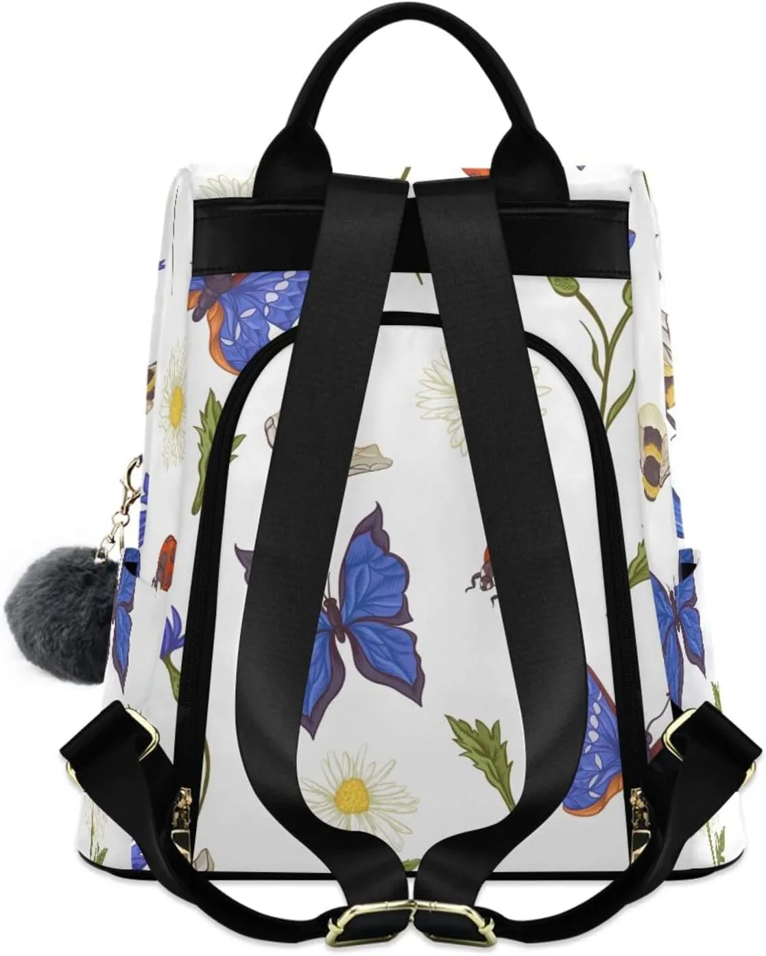 Butterfly Backpack for Women Fashion Casual Daypack Backpack Small Backpack Purse 13.4 X 5.9 X 15in Pattern 6