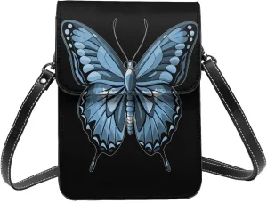 Butterfly Micronesia Micronesians Flag Small Crossbody Bag Is A Shoulder Bag Designed For Women And Girls Cell Phone Crossbody Wallet Purses With Card Slots Adjustable Strap