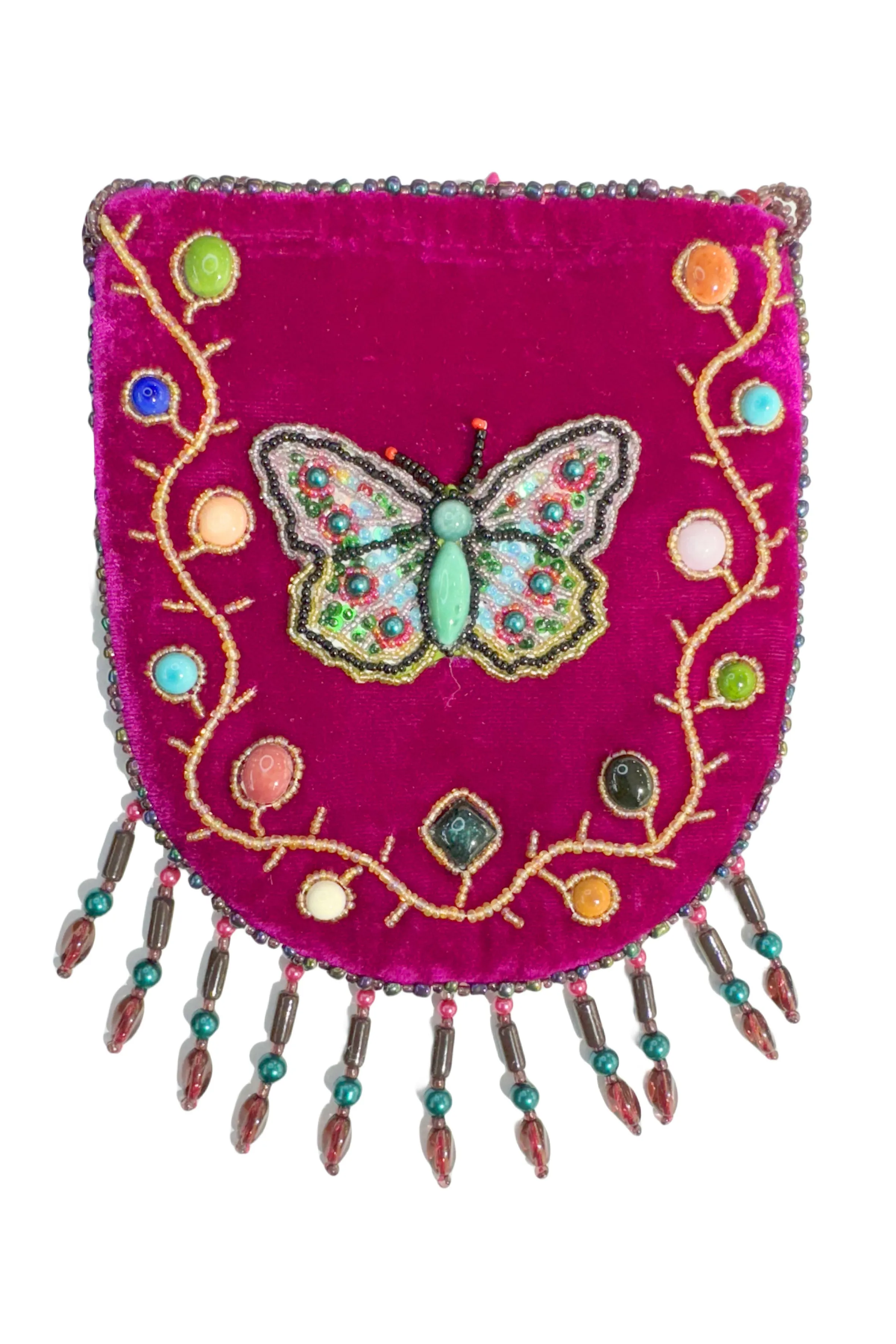 Butterfly Pattern Velvet Crossbody MUG-Butterfly
