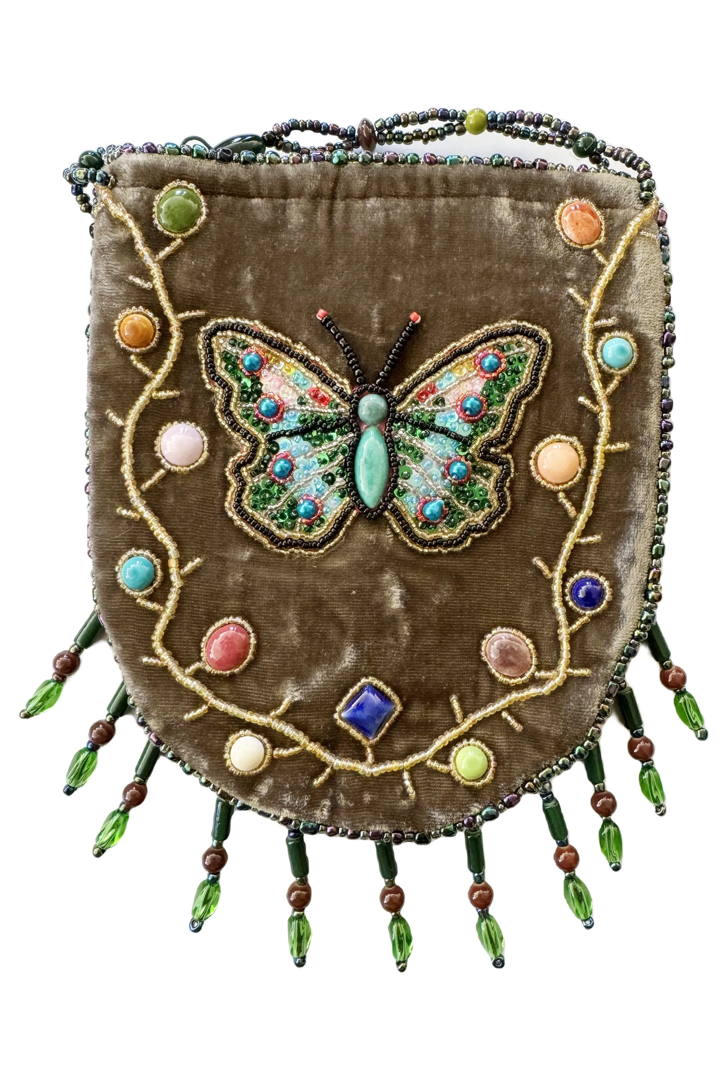 Butterfly Pattern Velvet Crossbody MUG-Butterfly