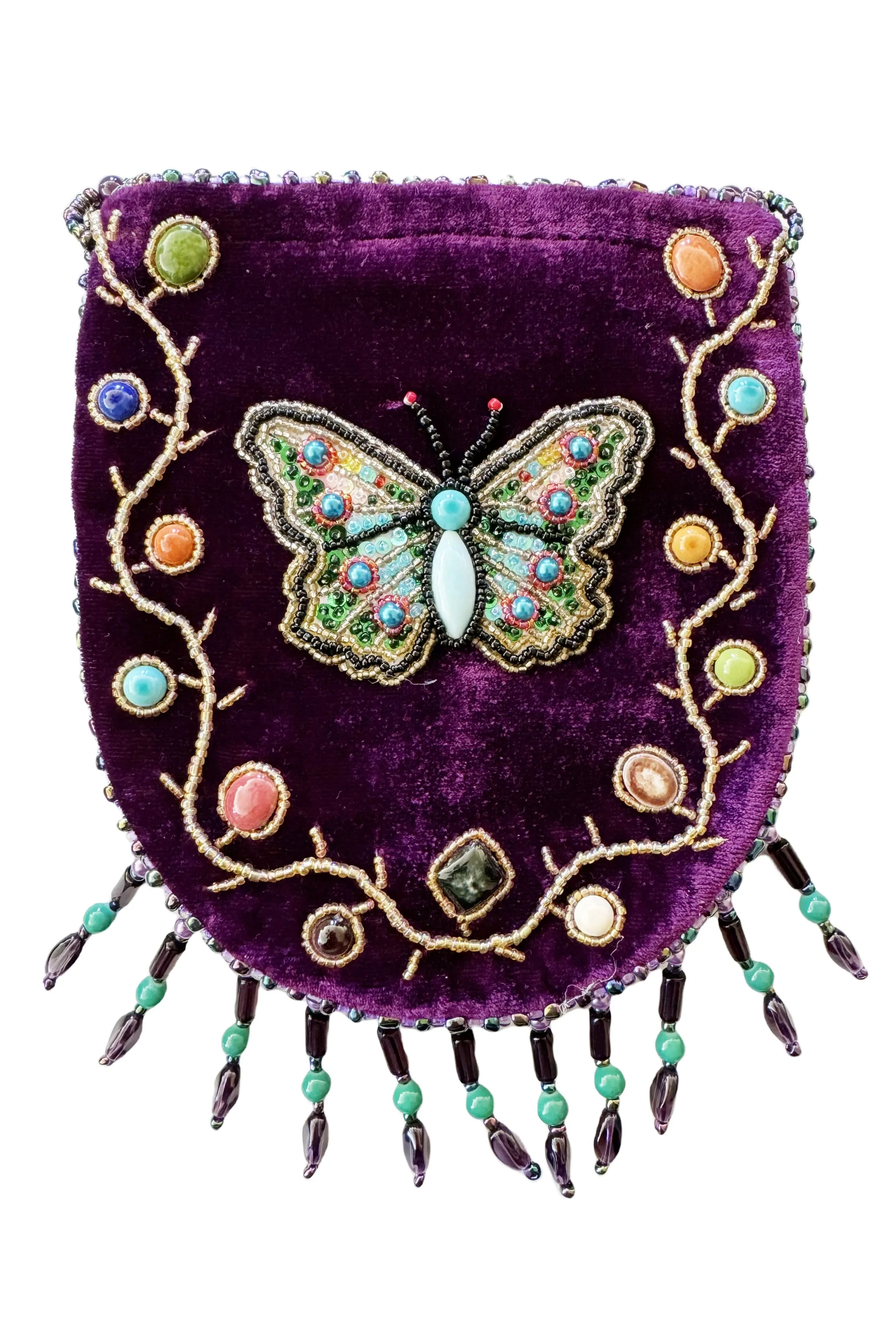 Butterfly Pattern Velvet Crossbody MUG-Butterfly