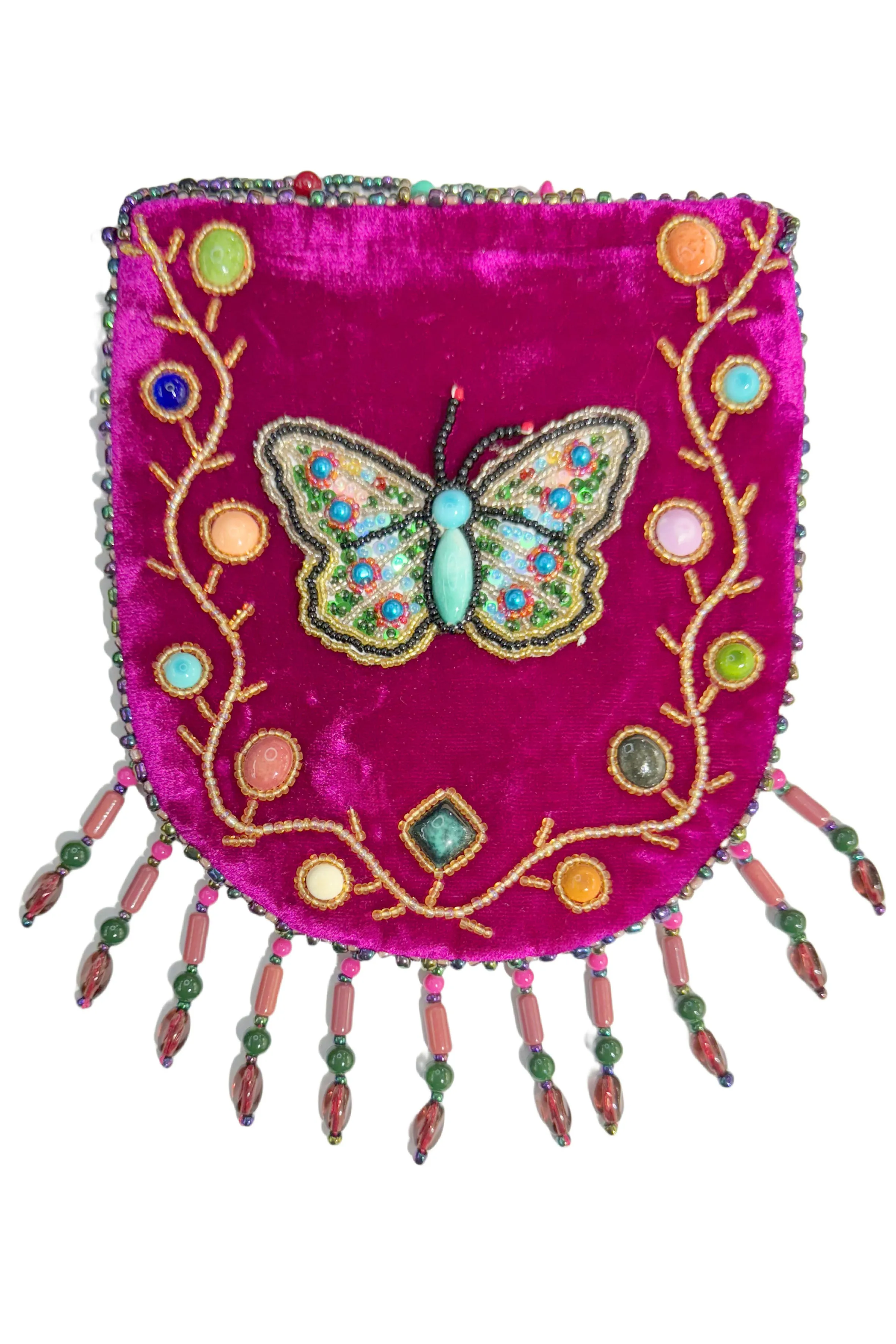 Butterfly Pattern Velvet Crossbody MUG-Butterfly