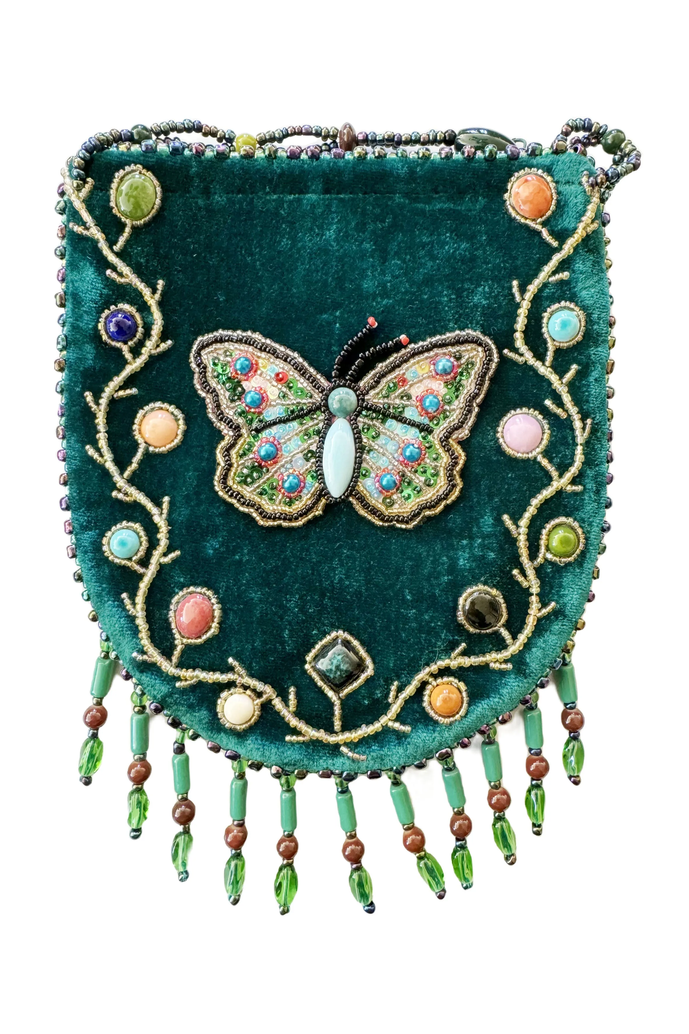 Butterfly Pattern Velvet Crossbody MUG-Butterfly