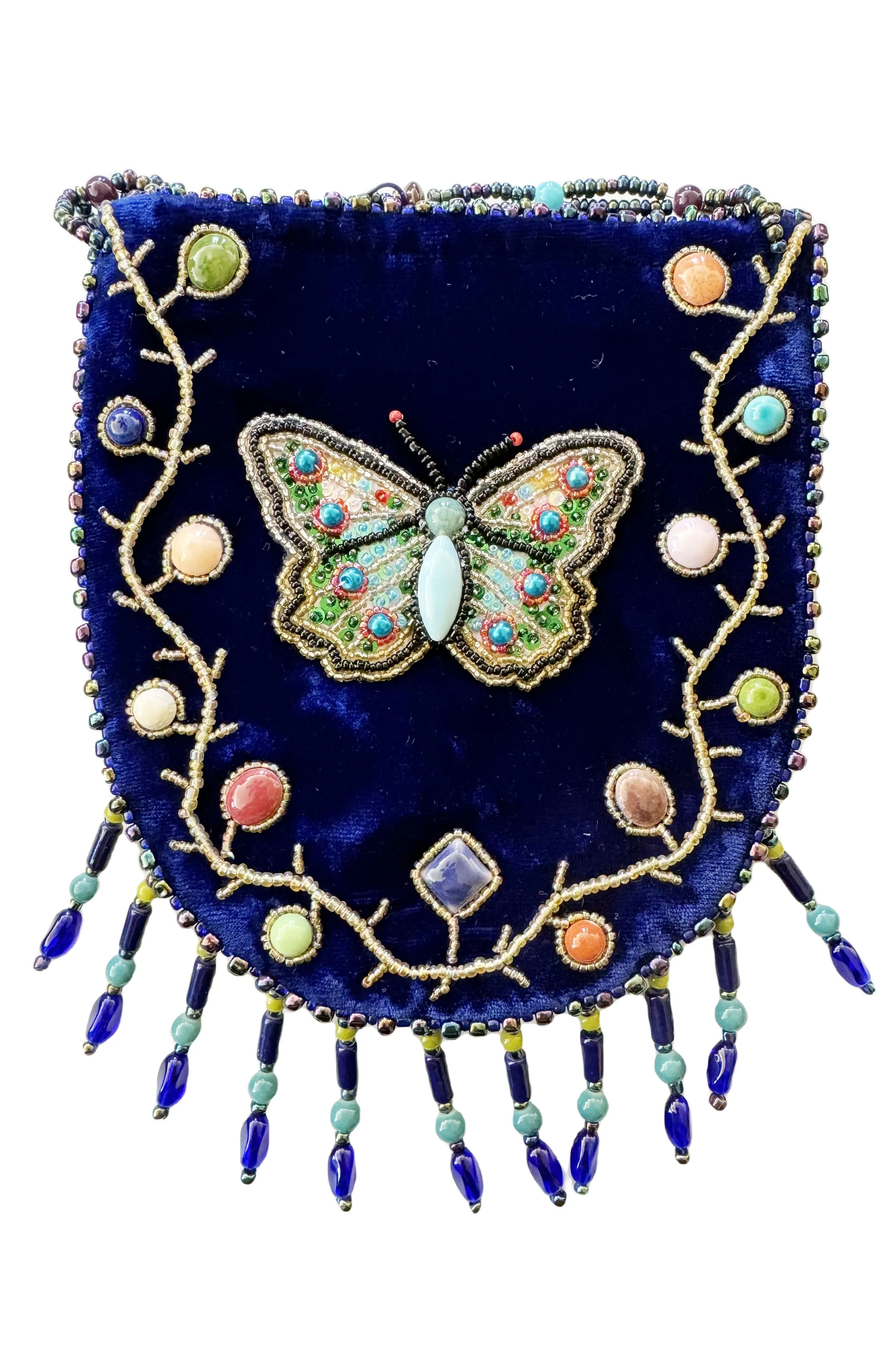Butterfly Pattern Velvet Crossbody MUG-Butterfly