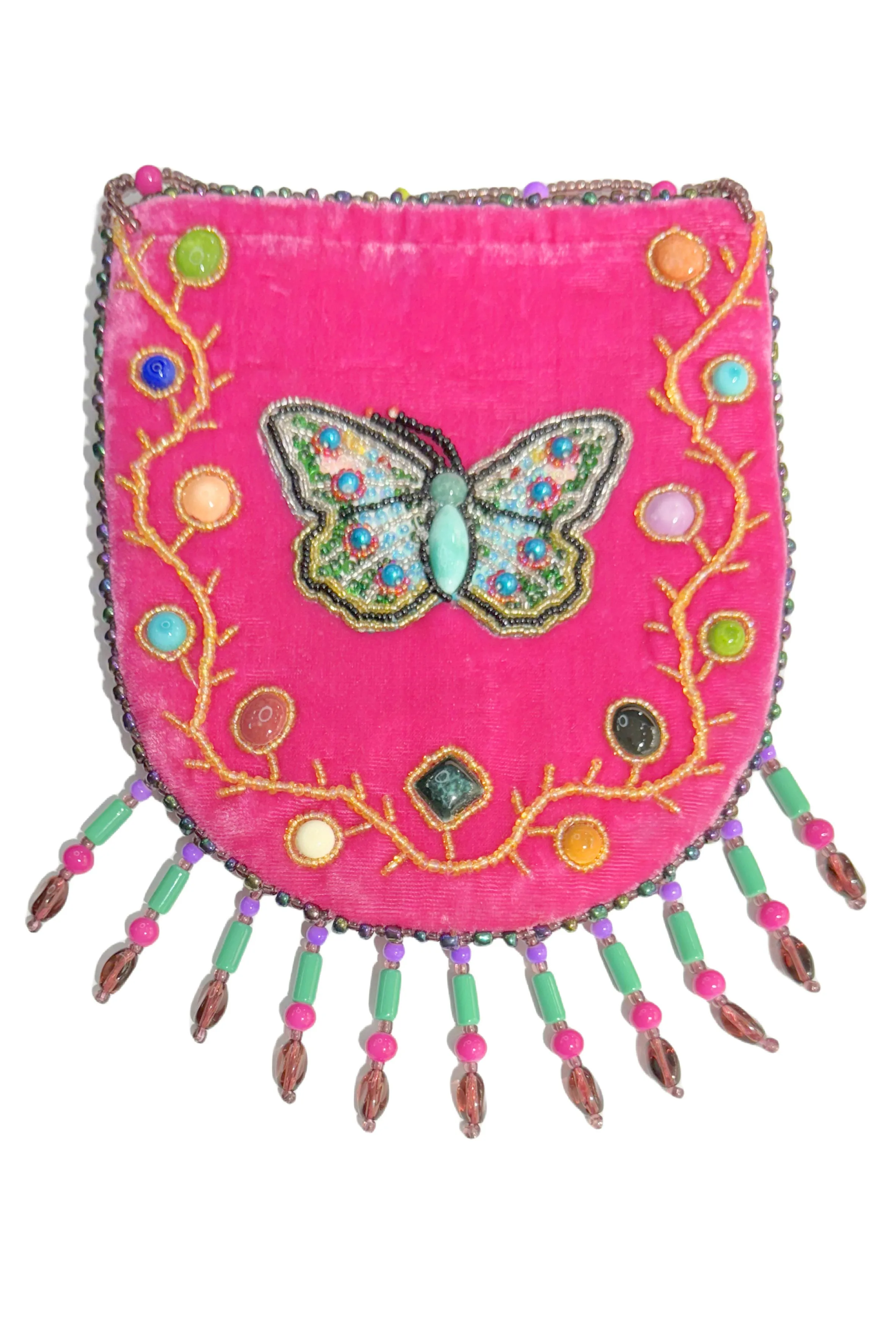 Butterfly Pattern Velvet Crossbody MUG-Butterfly