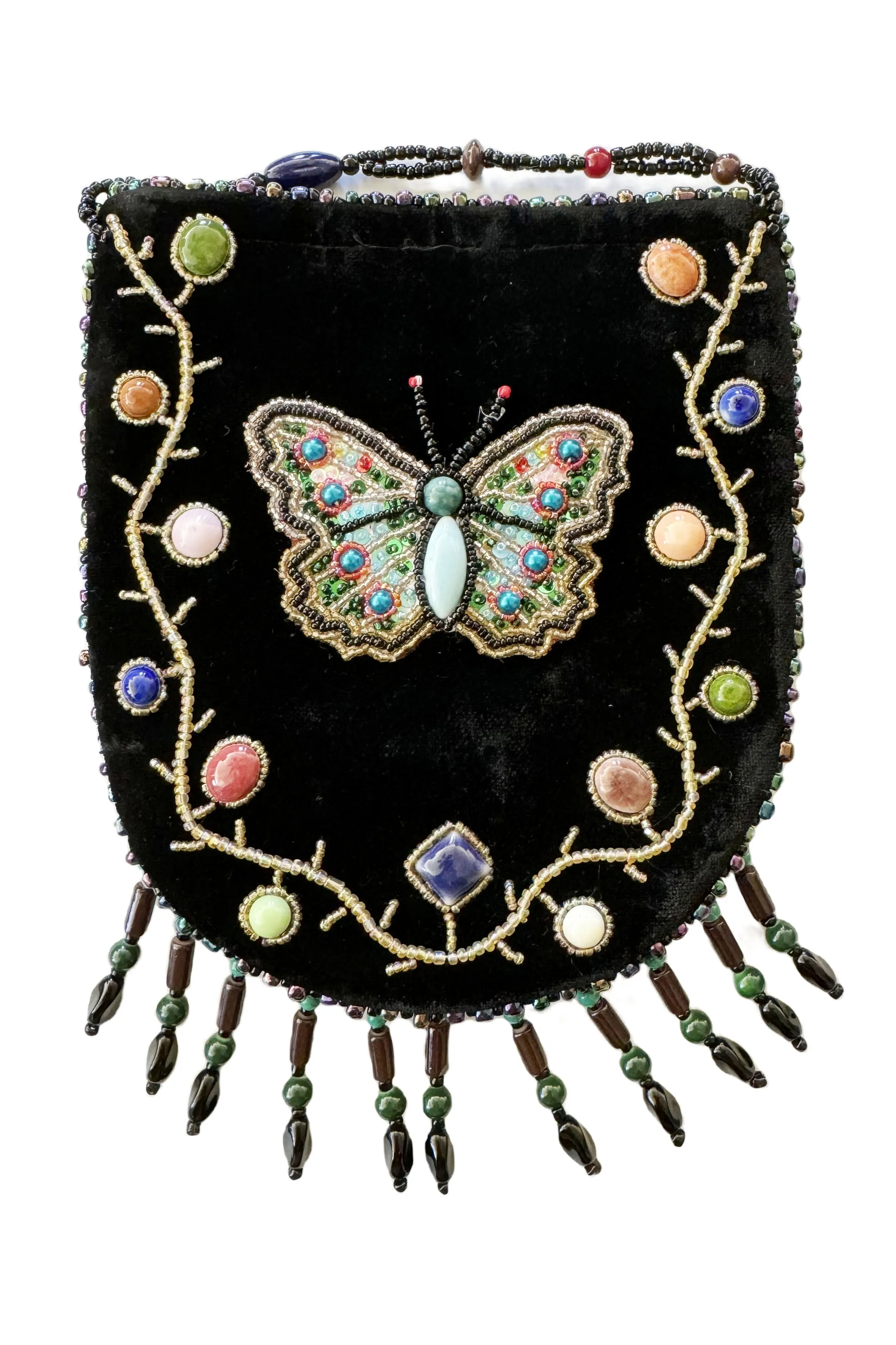 Butterfly Pattern Velvet Crossbody MUG-Butterfly