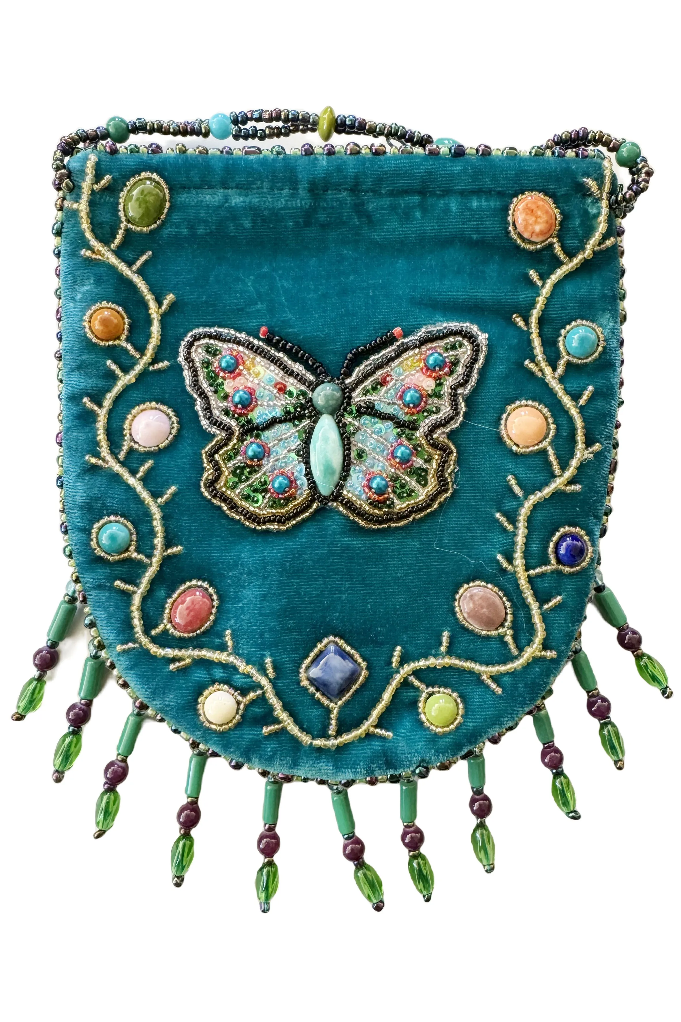 Butterfly Pattern Velvet Crossbody MUG-Butterfly