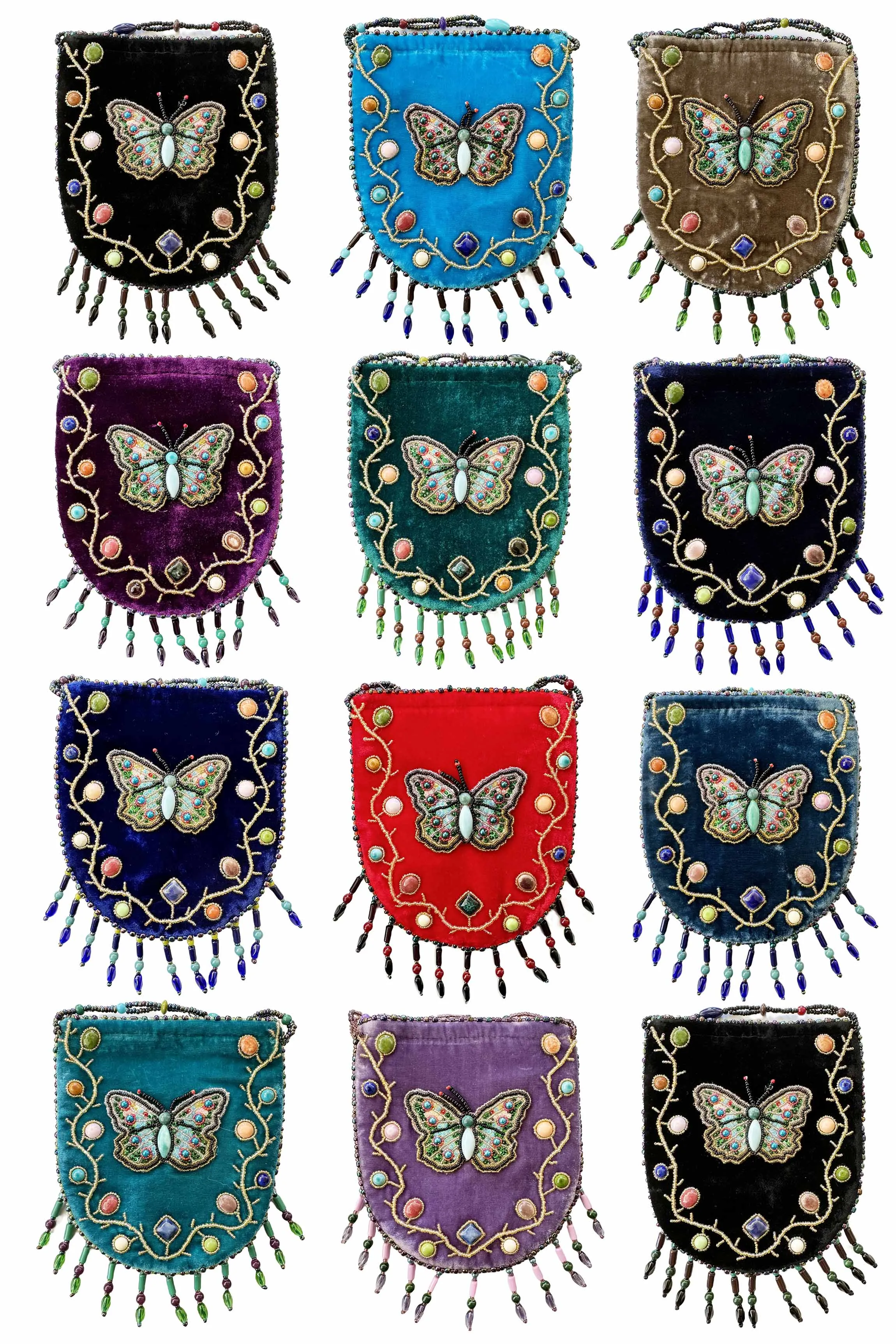Butterfly Pattern Velvet Crossbody MUG-Butterfly