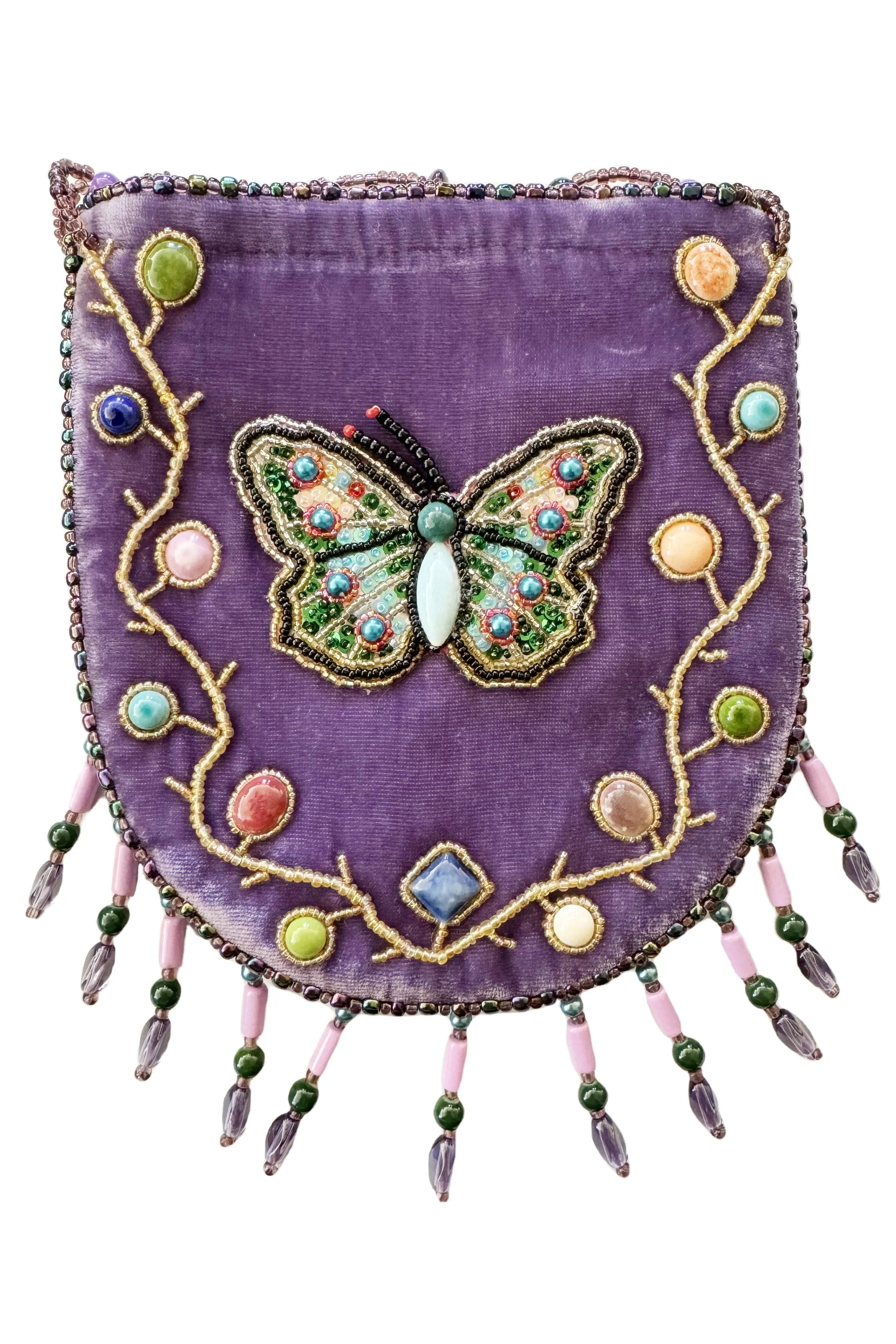 Butterfly Pattern Velvet Crossbody MUG-Butterfly