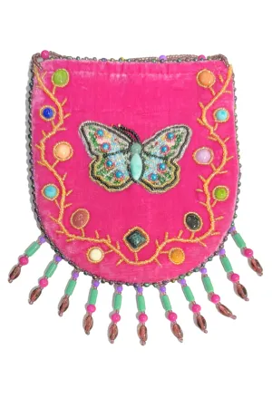 Butterfly Pattern Velvet Crossbody MUG-Butterfly