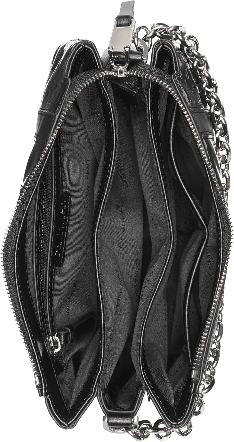 Calvin Klein Rain Triple Compartment Chain Crossbody