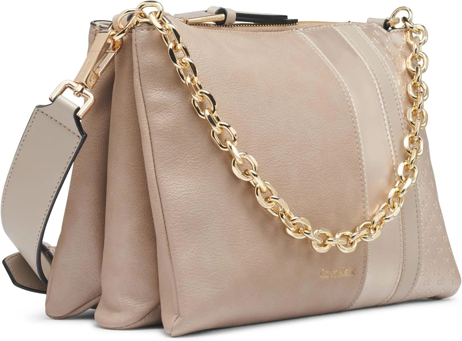 Calvin Klein Rain Triple Compartment Chain Crossbody