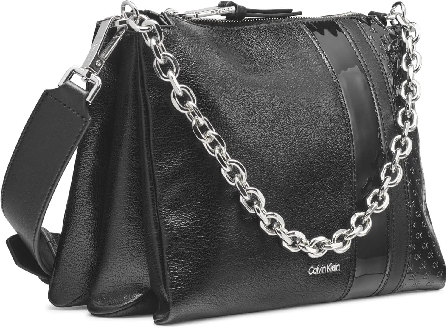 Calvin Klein Rain Triple Compartment Chain Crossbody