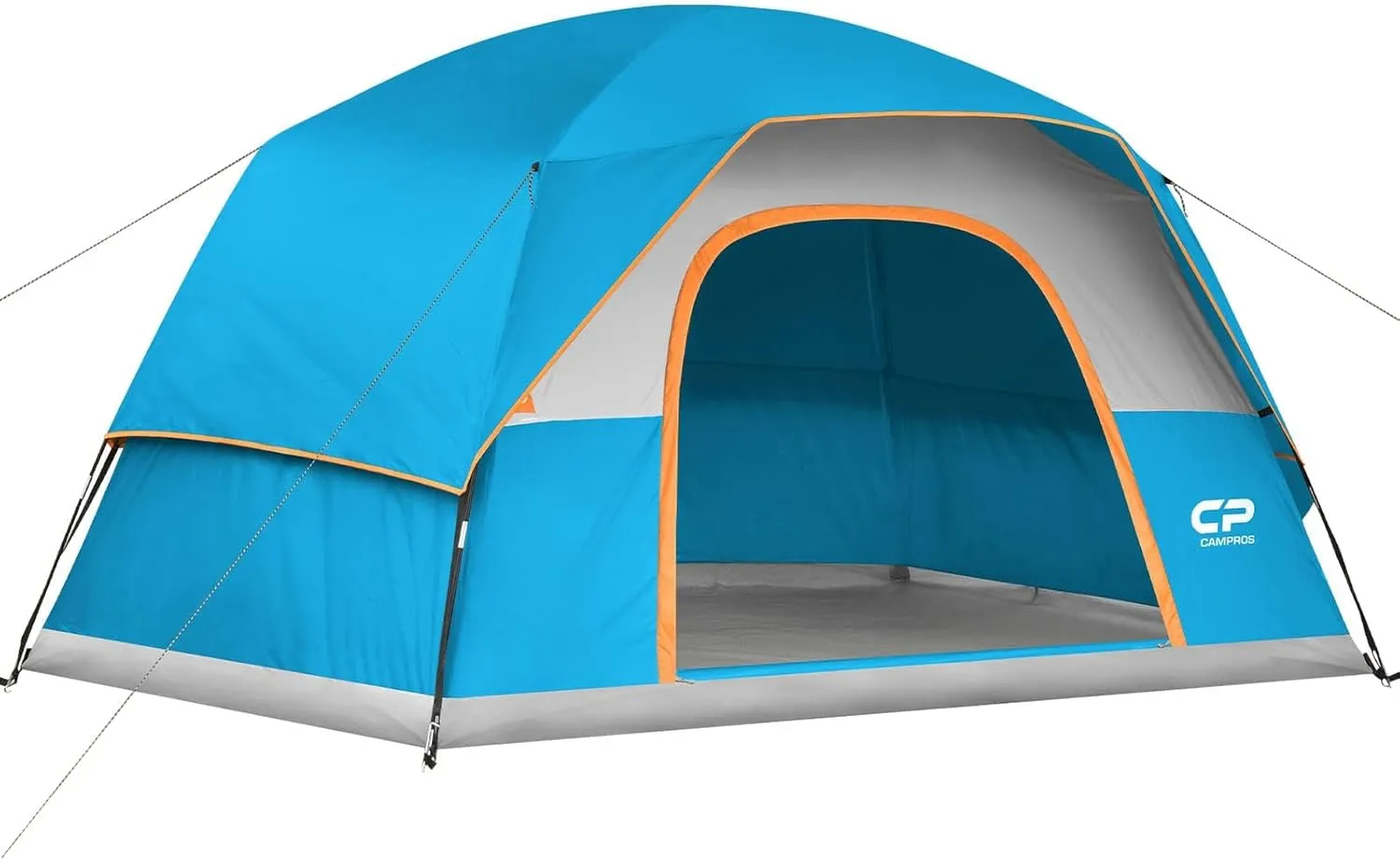 CAMPROS CP Tents for Camping 4/6 Person Tent Waterproof Windproof Double Layer Family Camping Tent, Easy Setup Dome Tent with Large Mesh Windows & Wider Door for Outdoor Camping & Hiking