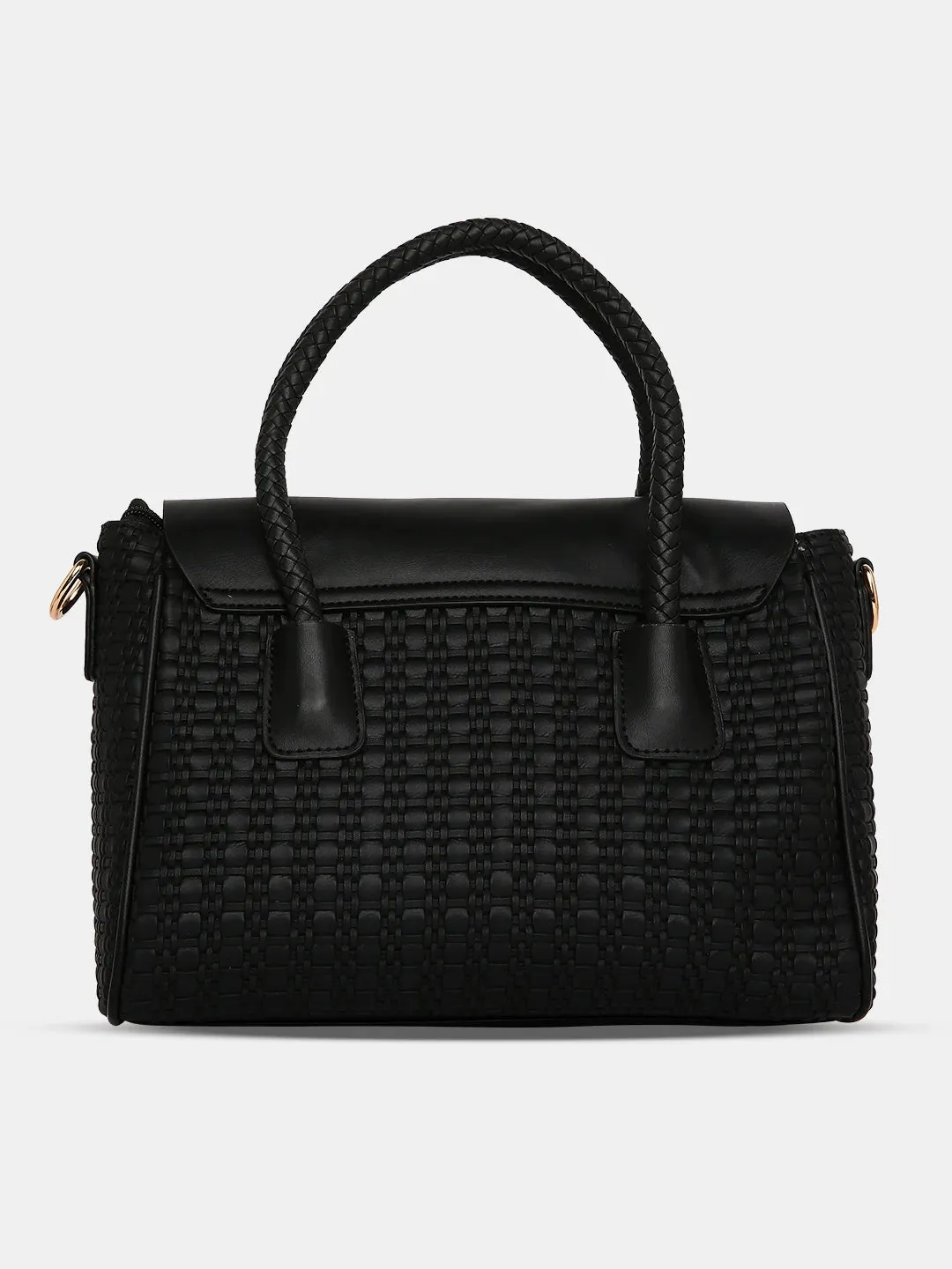 Caprese Andrea Medium Black Office Tote Bag