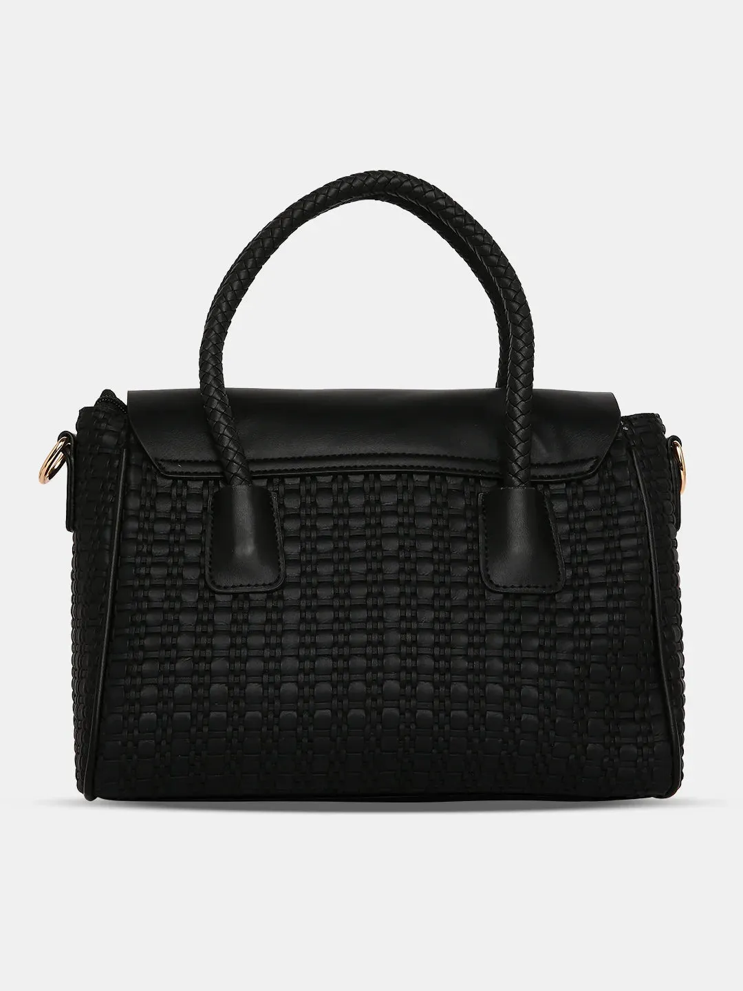 Caprese Andrea Medium Black Office Tote Bag