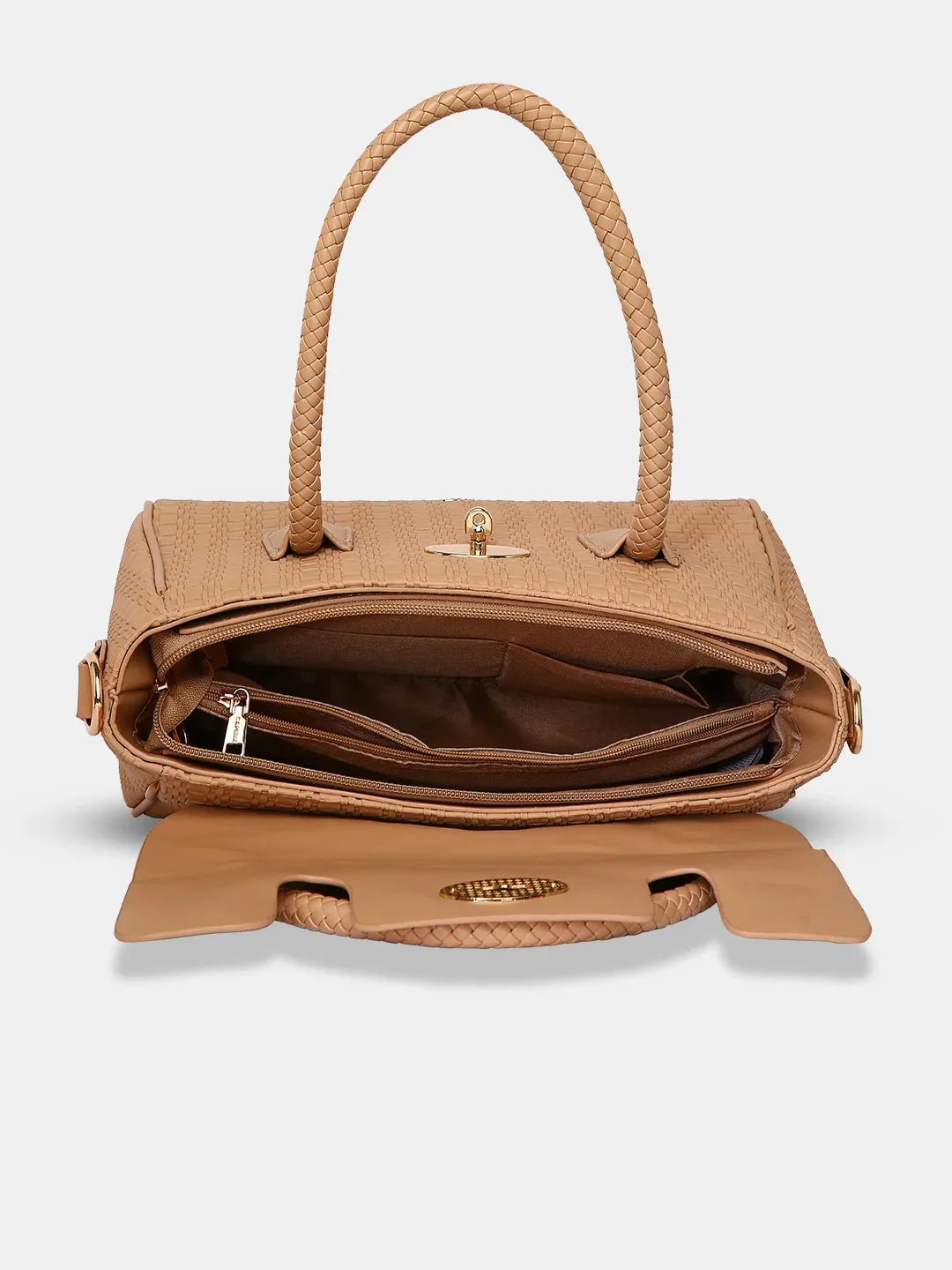 Caprese Andrea Medium Khaki Office Tote Bag