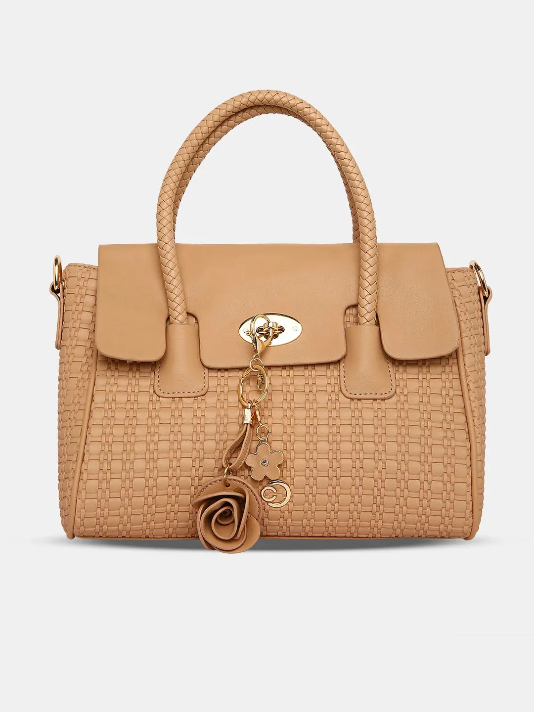 Caprese Andrea Medium Khaki Office Tote Bag