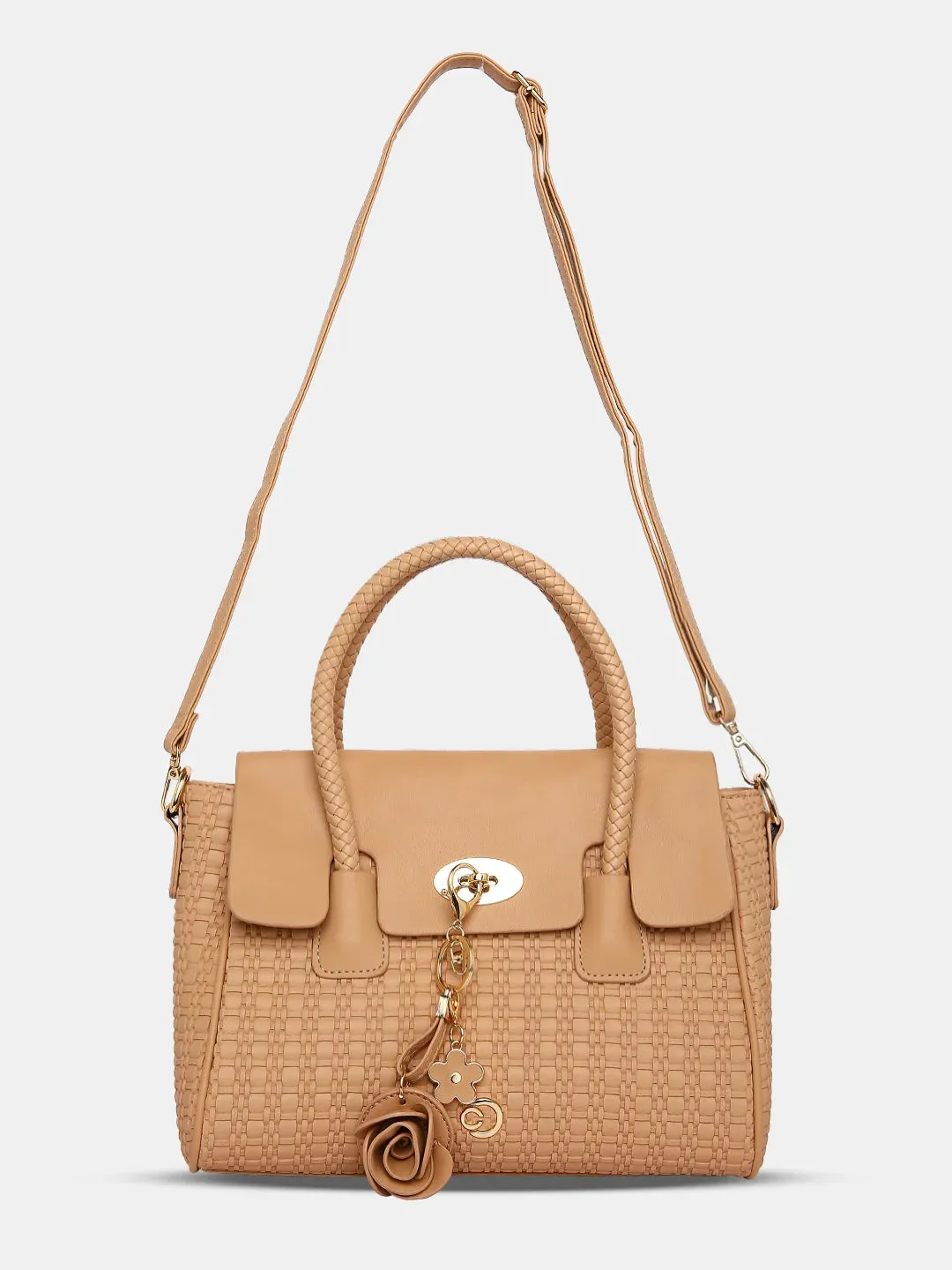 Caprese Andrea Medium Khaki Office Tote Bag