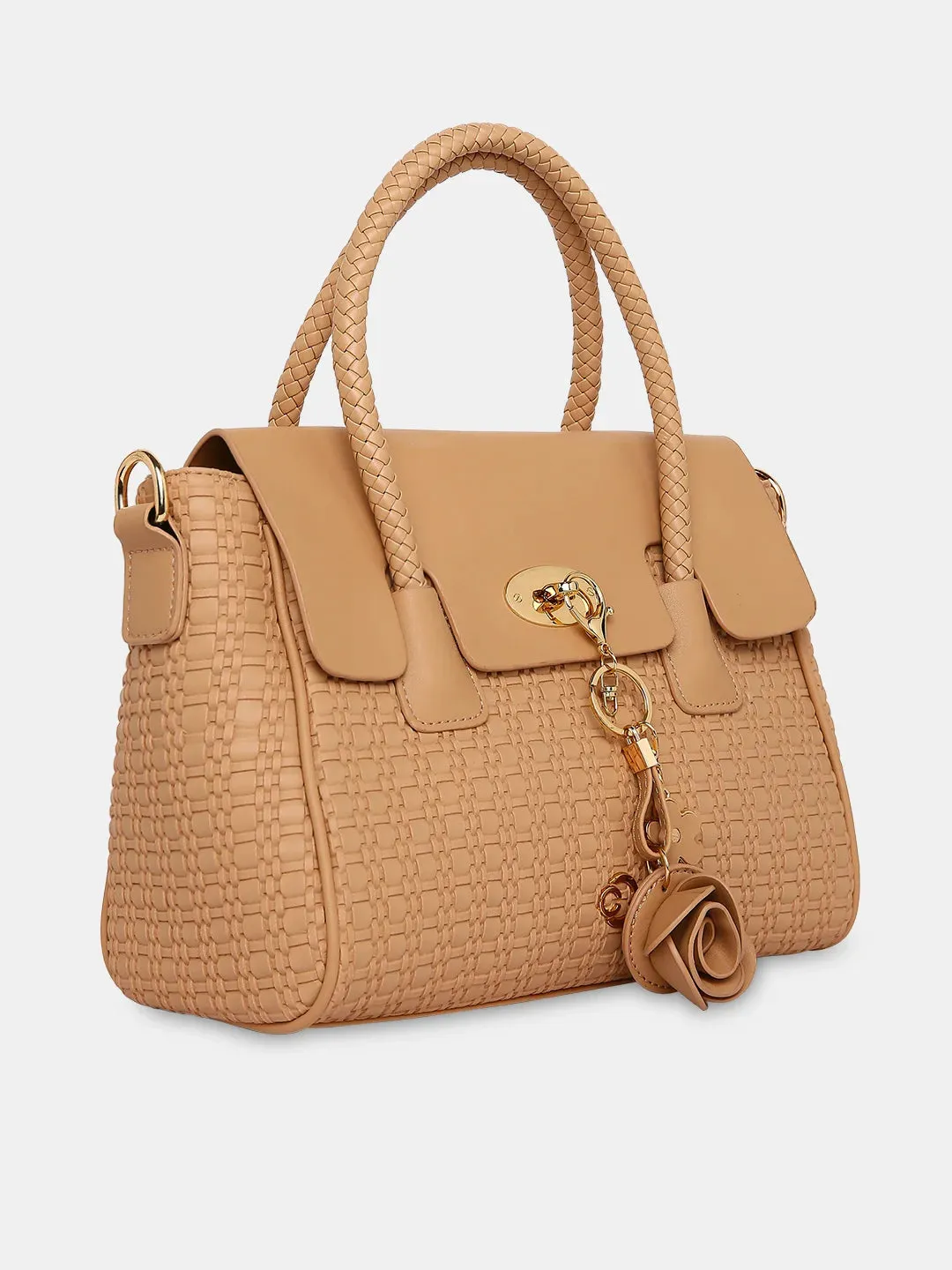 Caprese Andrea Medium Khaki Office Tote Bag