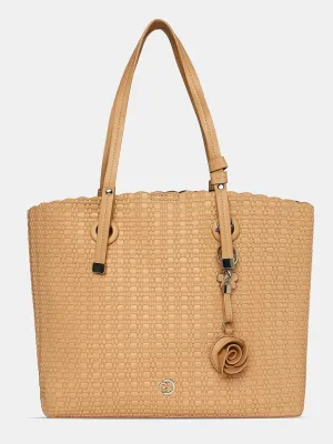 Caprese Andrea Small Khaki Office Tote Bag
