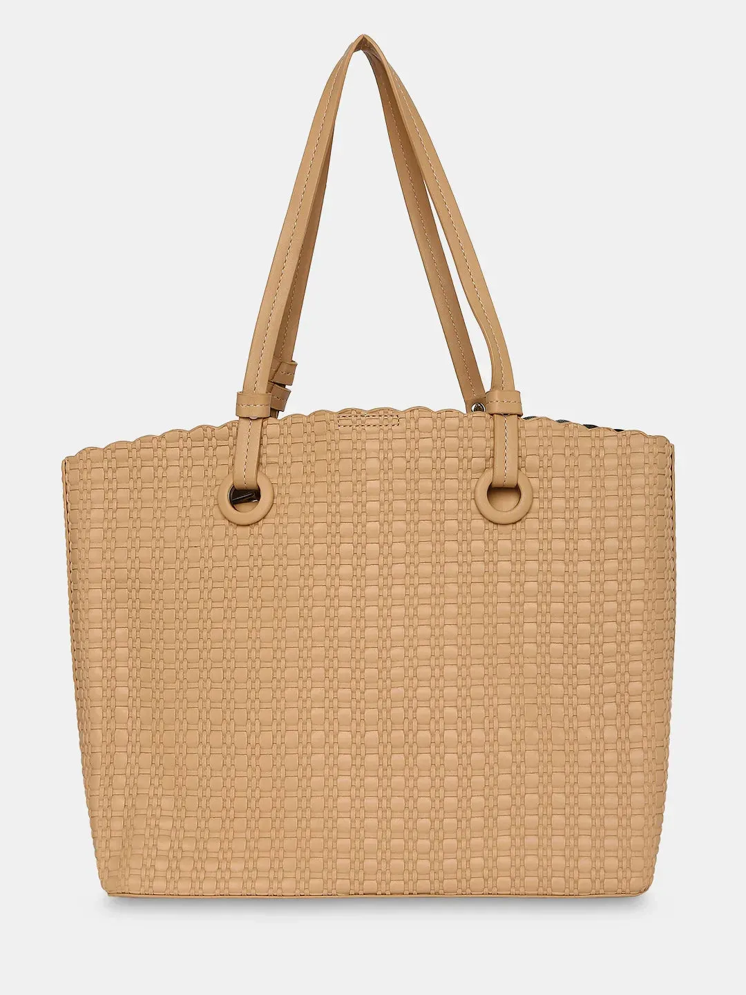 Caprese Andrea Small Khaki Office Tote Bag