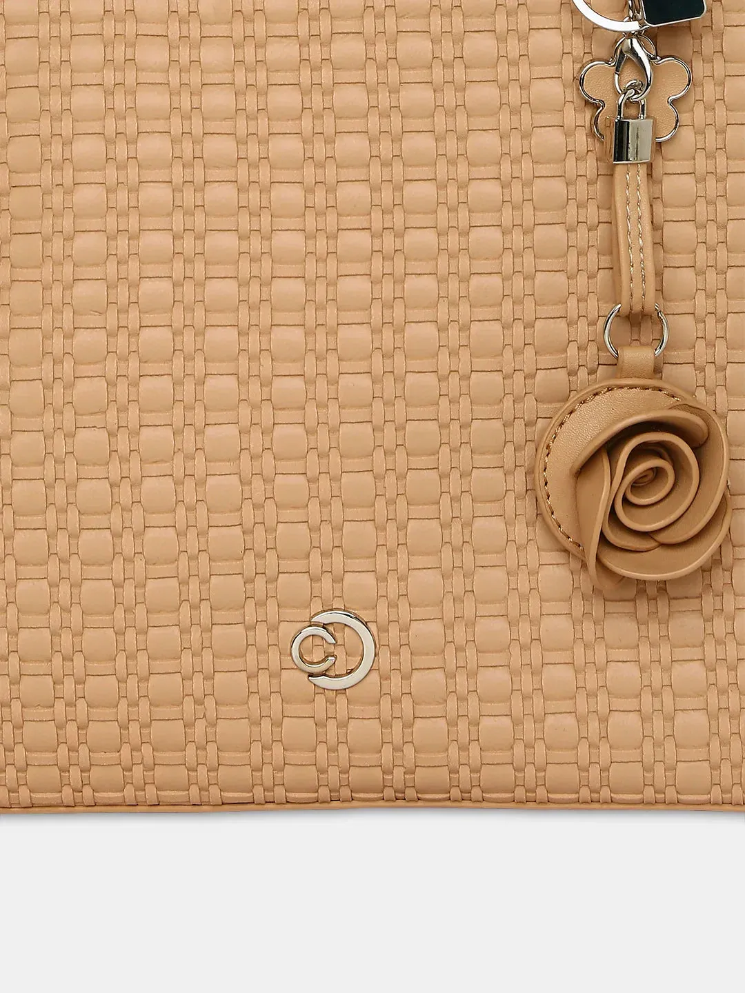Caprese Andrea Small Khaki Office Tote Bag