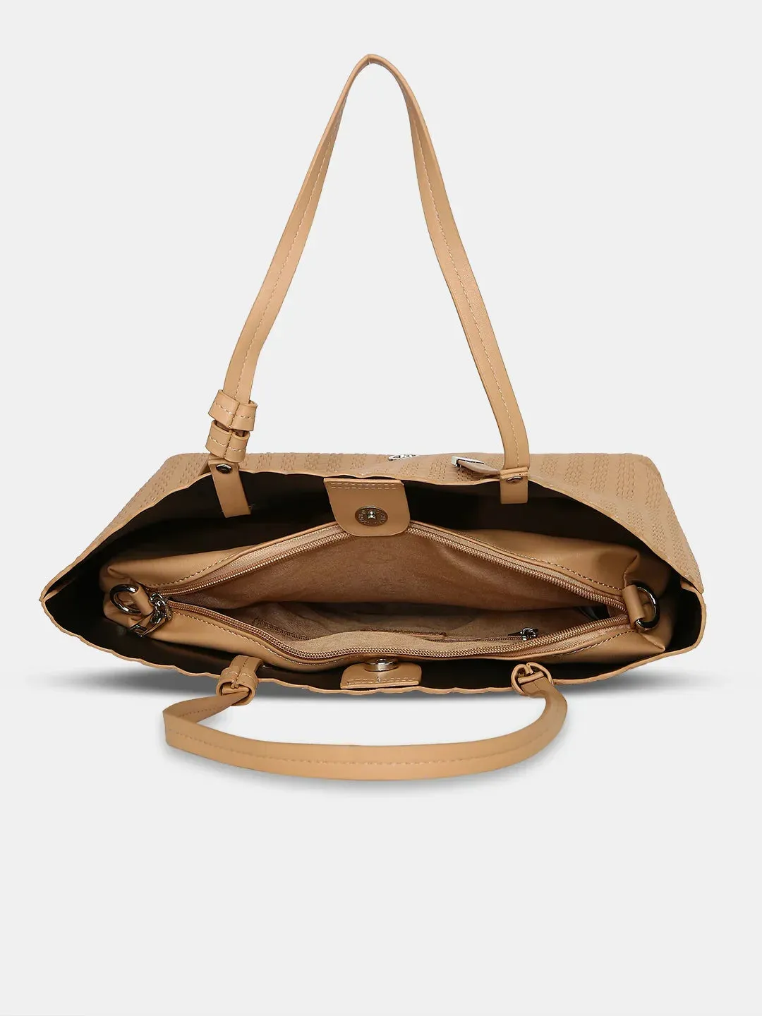 Caprese Andrea Small Khaki Office Tote Bag