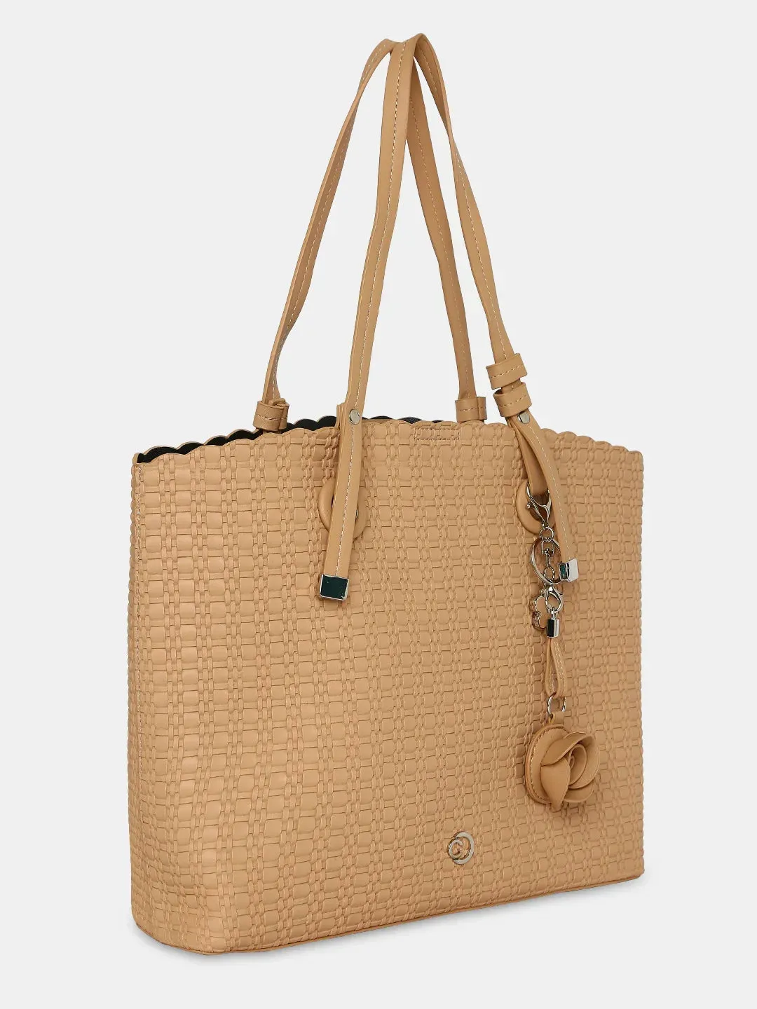 Caprese Andrea Small Khaki Office Tote Bag